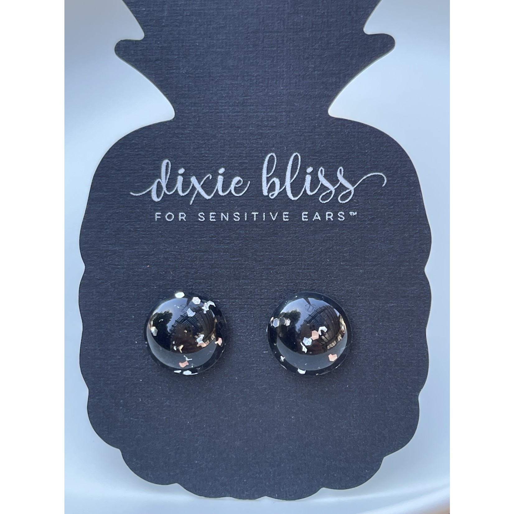 Black Studded  Earrings