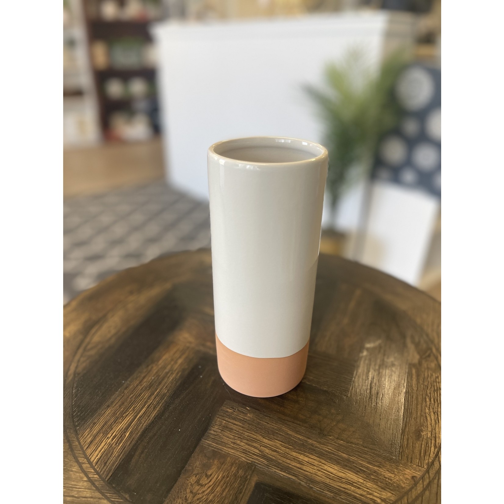 Faire / Lisa Angel White Glaze Dipped Vase