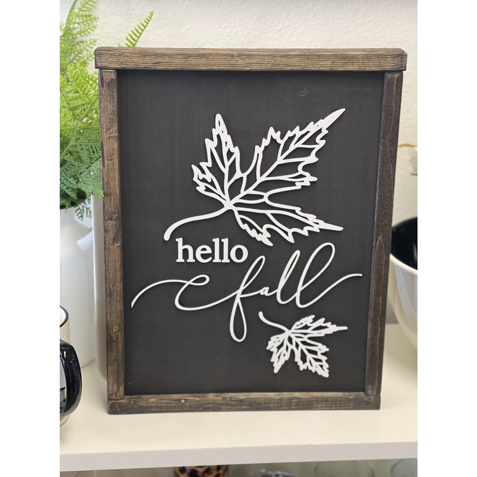 Faire Dakota + Pine Design Co. Hello Fall Laser 3D Wood Sign