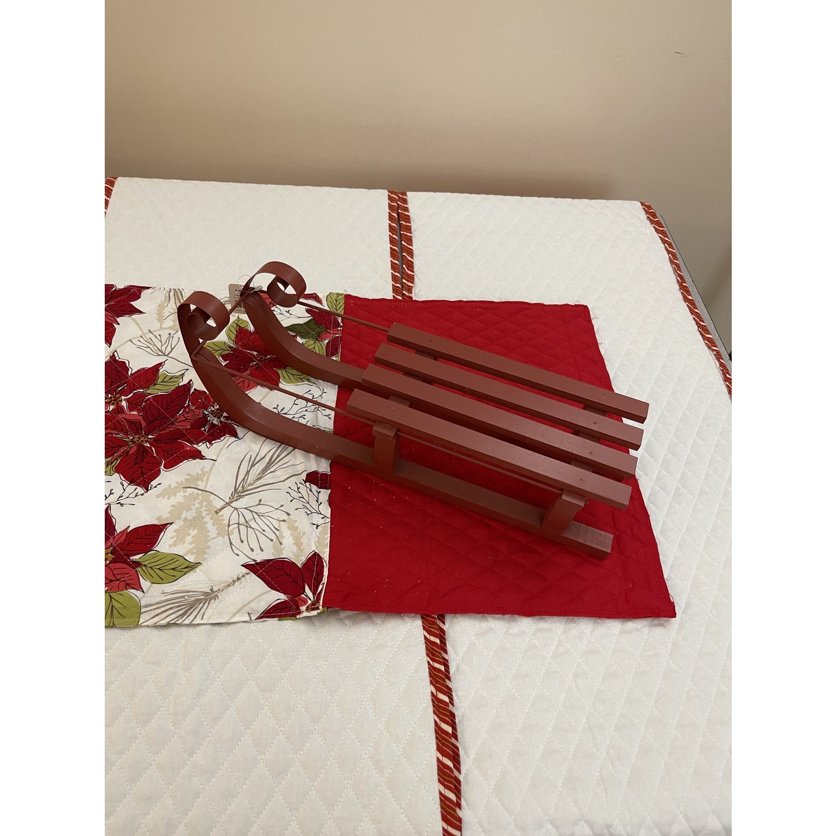 Taiwan Imports Red Sled - 5"x16"x4.5" h