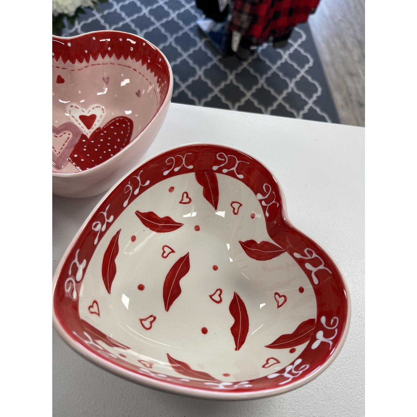 Home Ceramic Heart  Shape Bowls