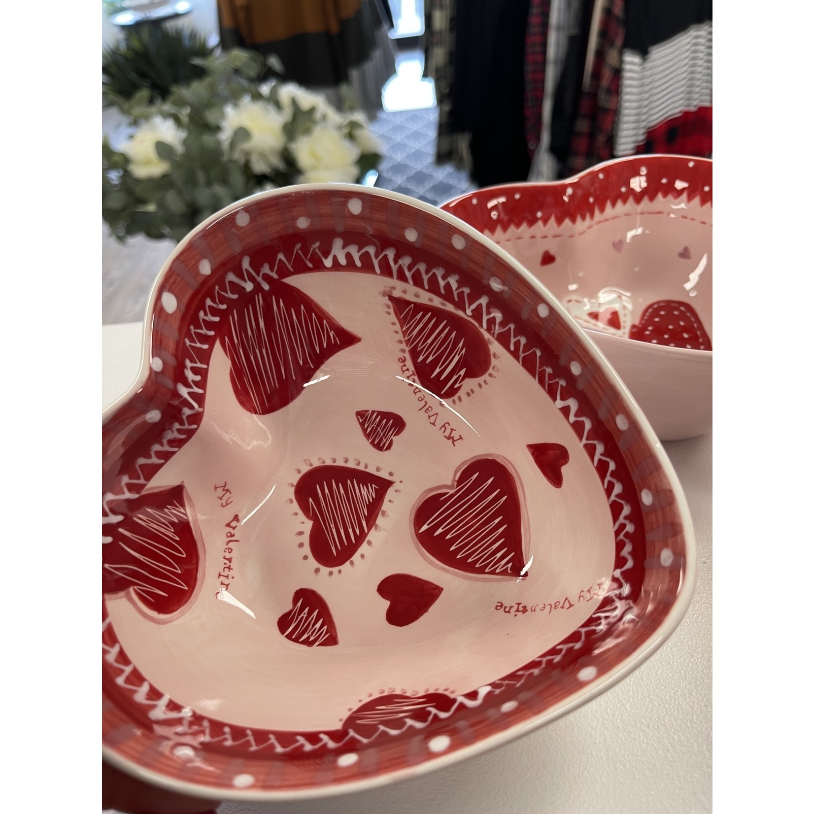 Home Ceramic Heart  Shape Bowls