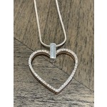 American Unique  Group Heart Bling Necklace