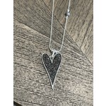 American Unique  Group Black Silver Heart