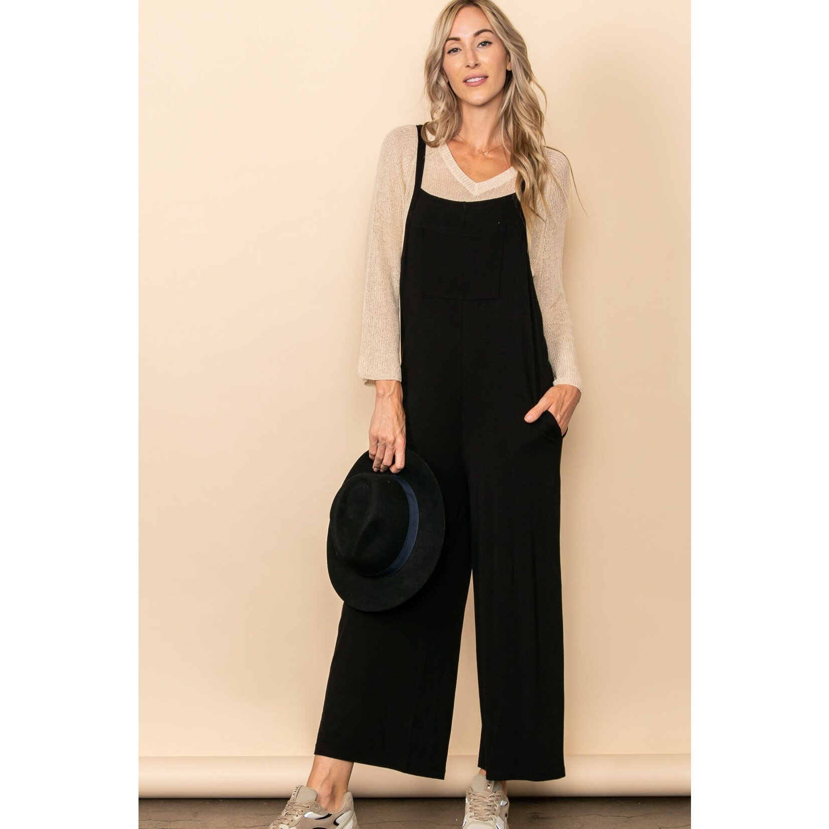 Elloh POCKET DETAILED MODAL OVERALL JUMPSUIT MADE IN USA