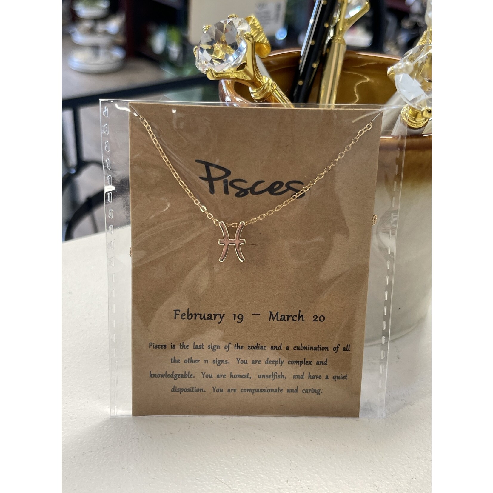 Tracy's Sister Gold Astrology Sign Necklaces