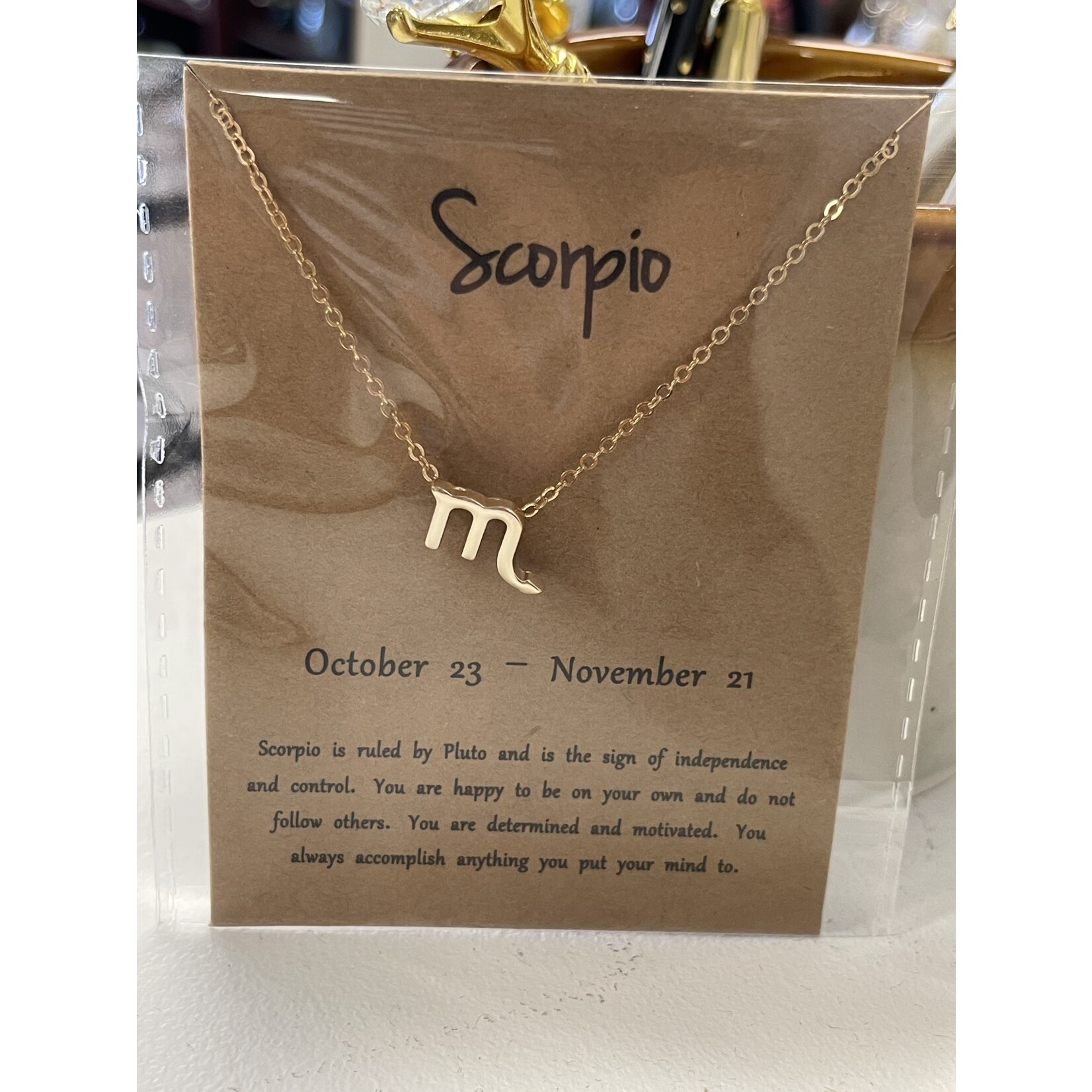 Tracy's Sister Gold Astrology Sign Necklaces