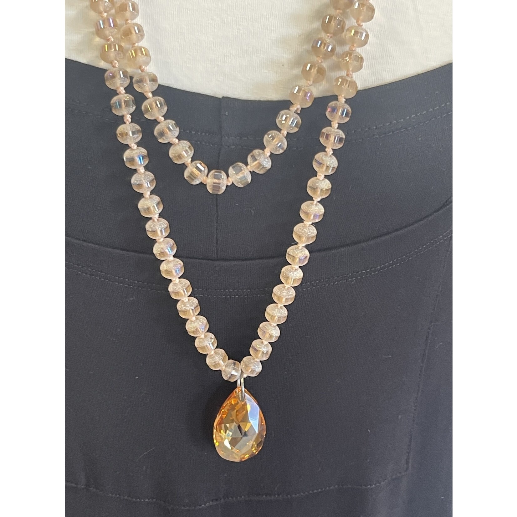 Summer Renee Jewelry HANDMADE Stunning Bead and Gem Necklace 64"