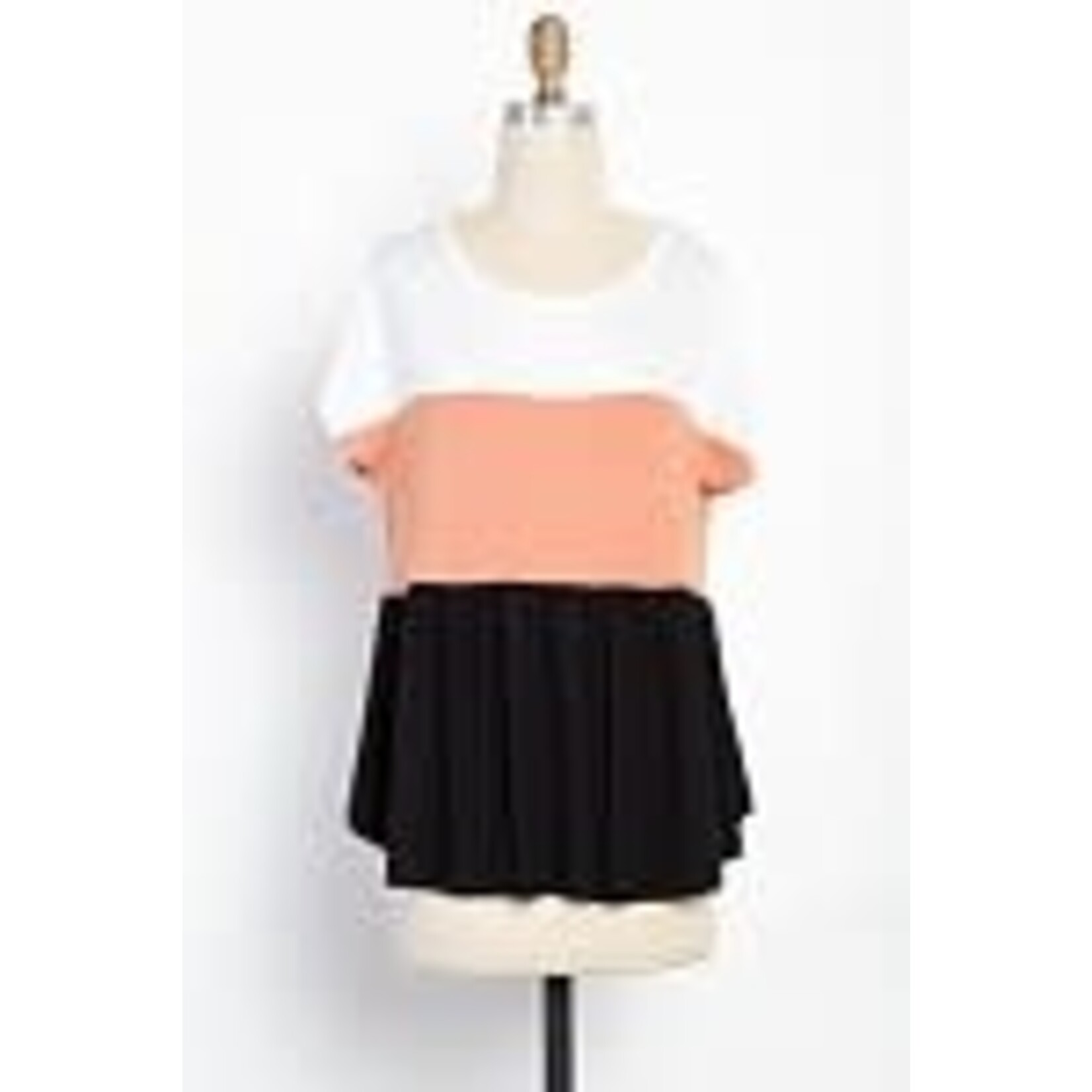 BE STAGE Color Blocked Babydoll