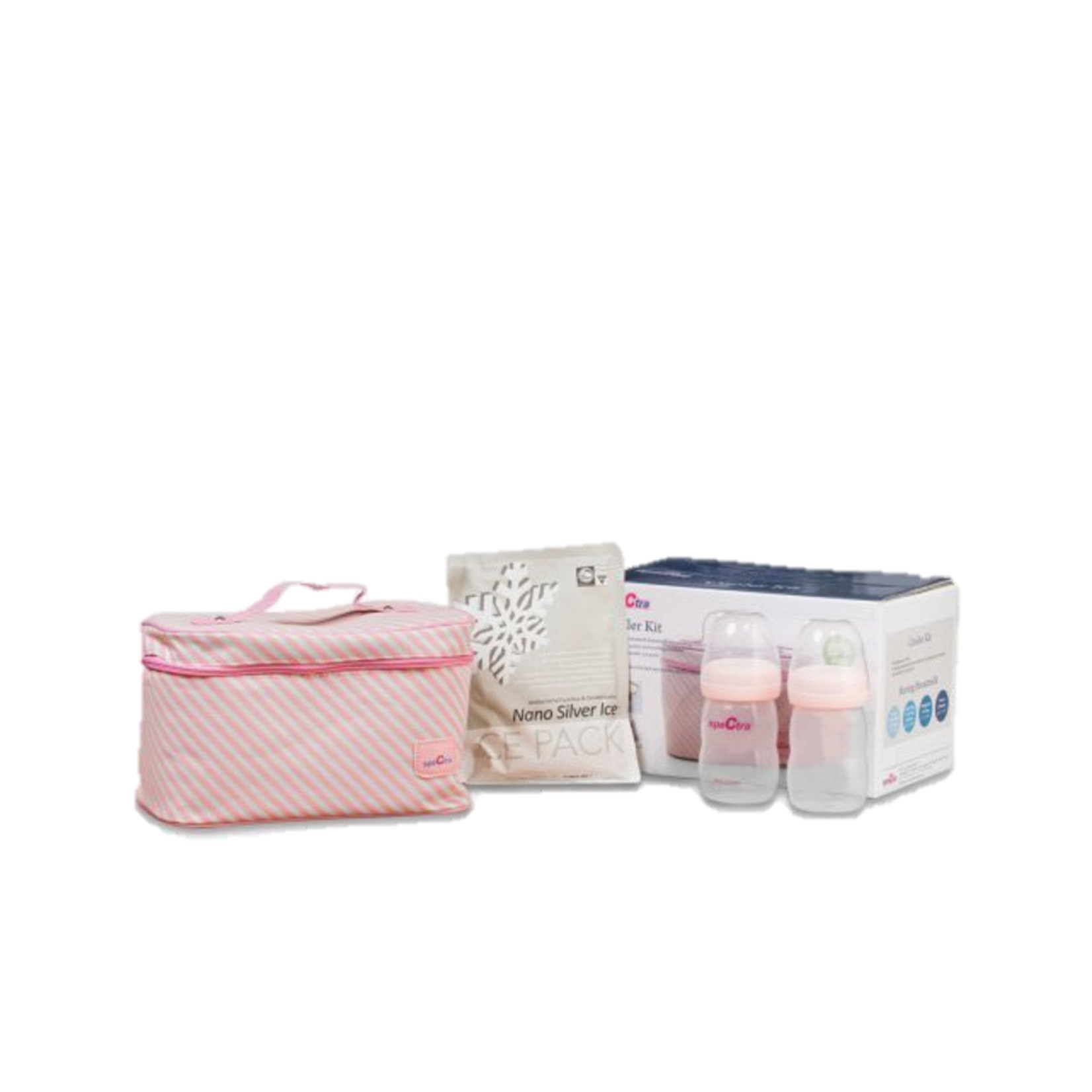 Spectra Pink Cooler Kit with Ice Pack And Two Bottles