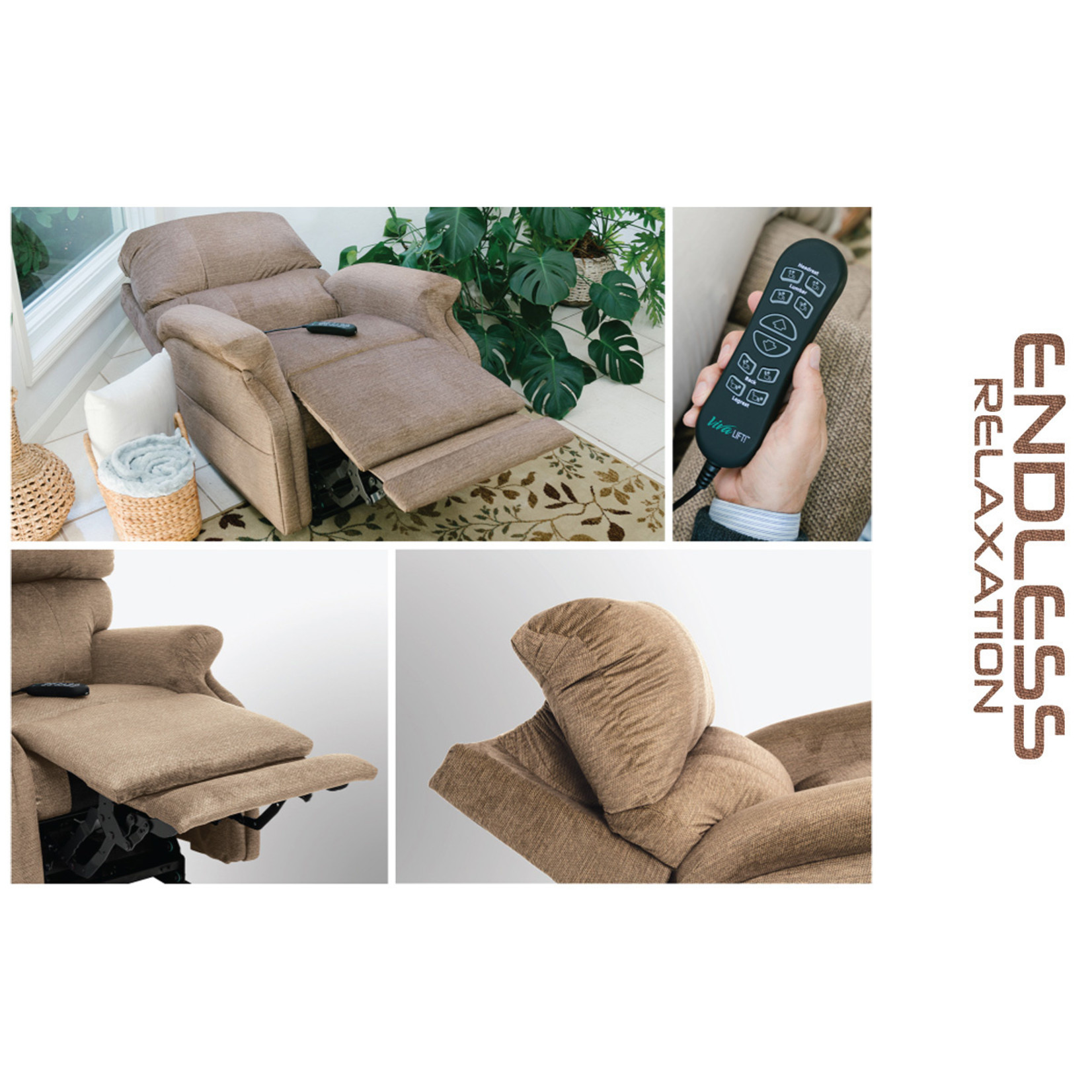 Pride VivaLift Escape PLR-990 Power Lift Recliner