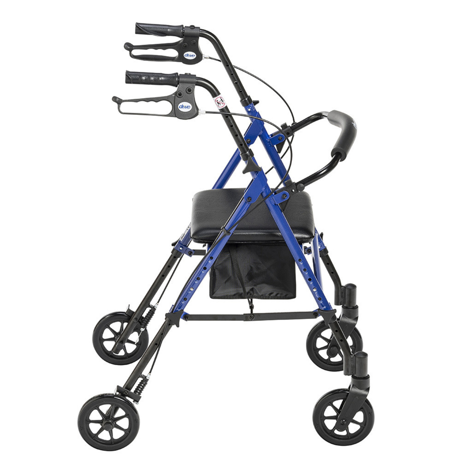 Drive Adjustable Height Rollator, 6" Casters