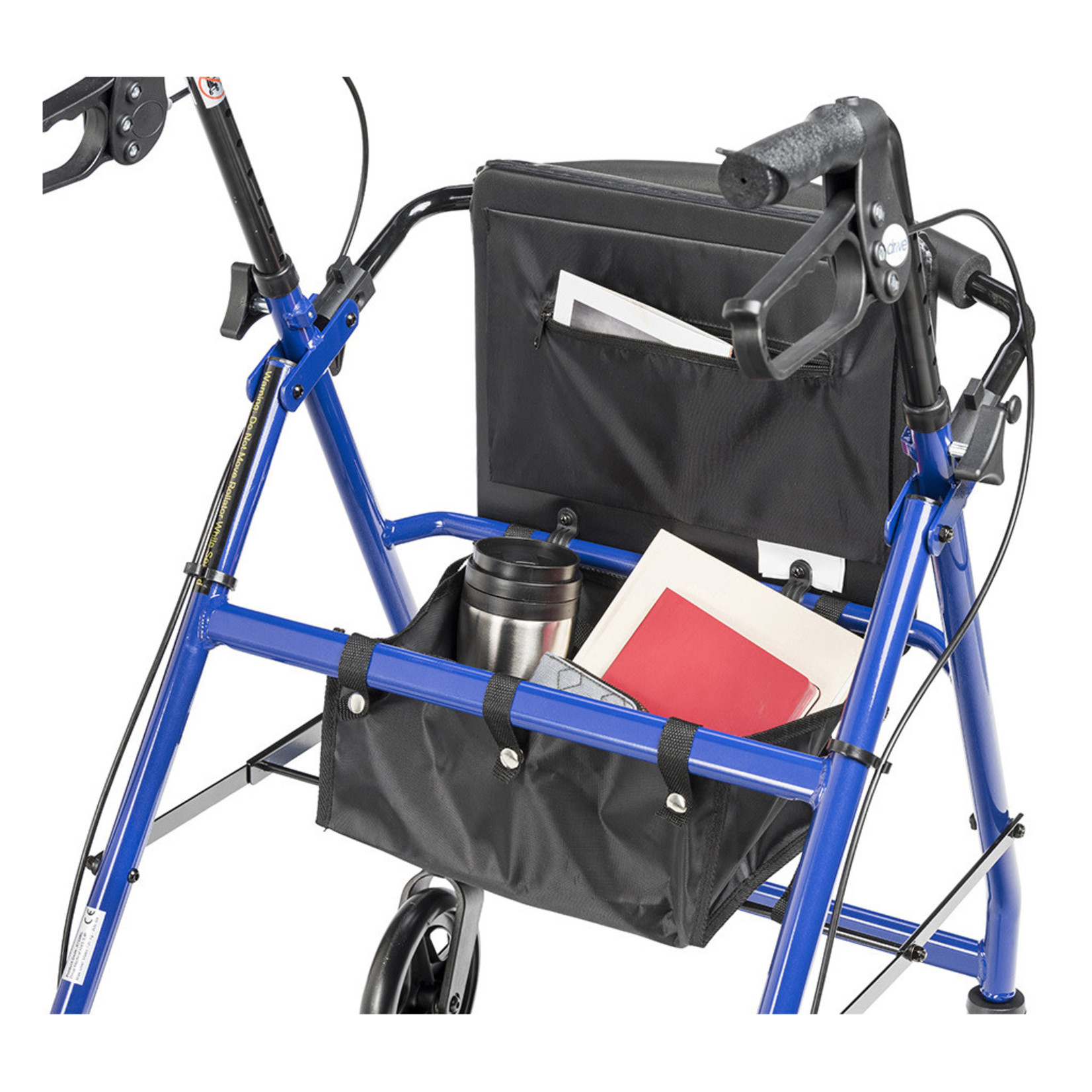 Drive Adjustable Height Rollator, 6" Casters