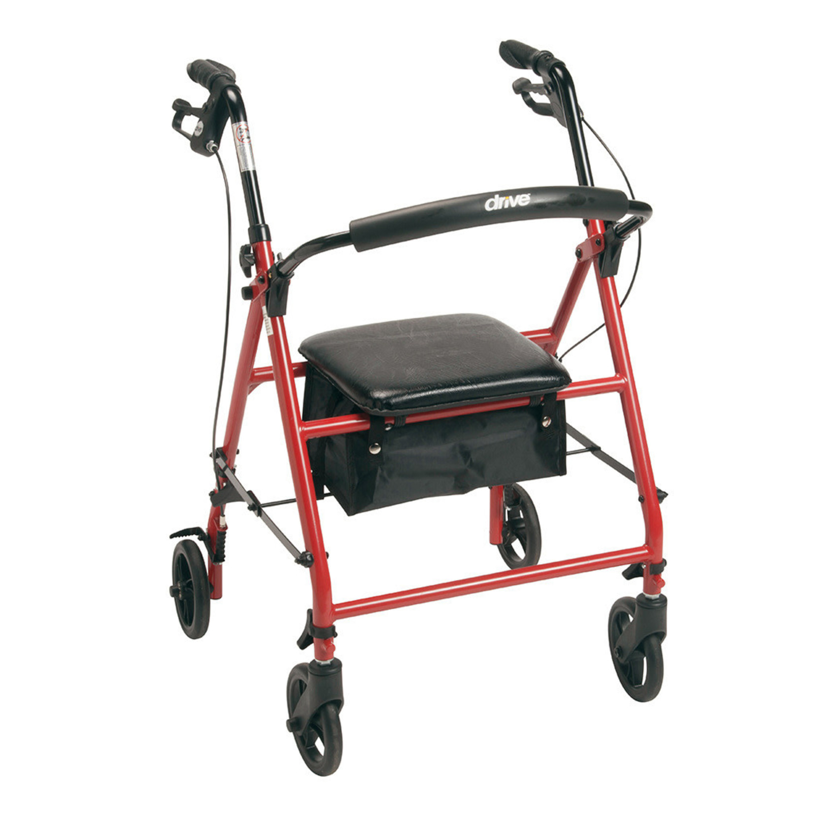 4 Wheel Rollator drive™ Blue Adjustable Height Aluminum Frame