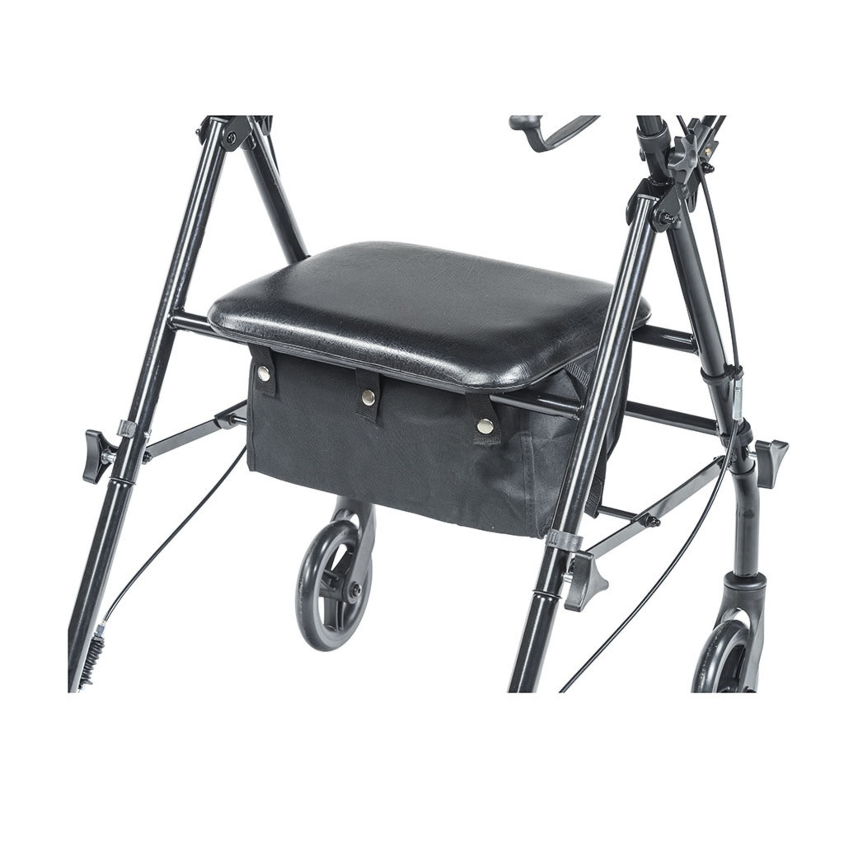 Drive Steel Travel Rollator in Black