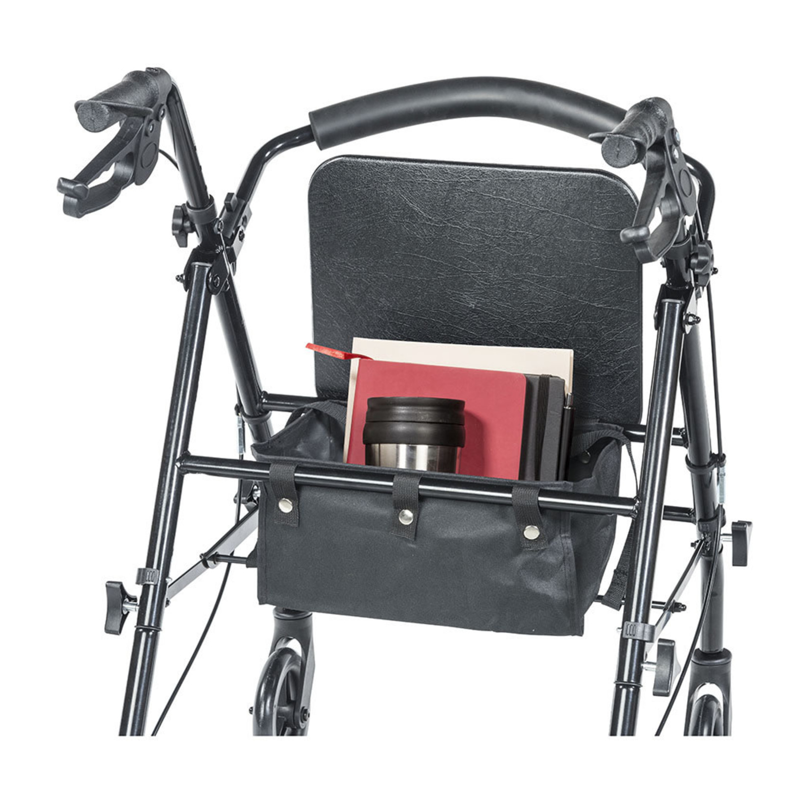 Drive Steel Travel Rollator in Black