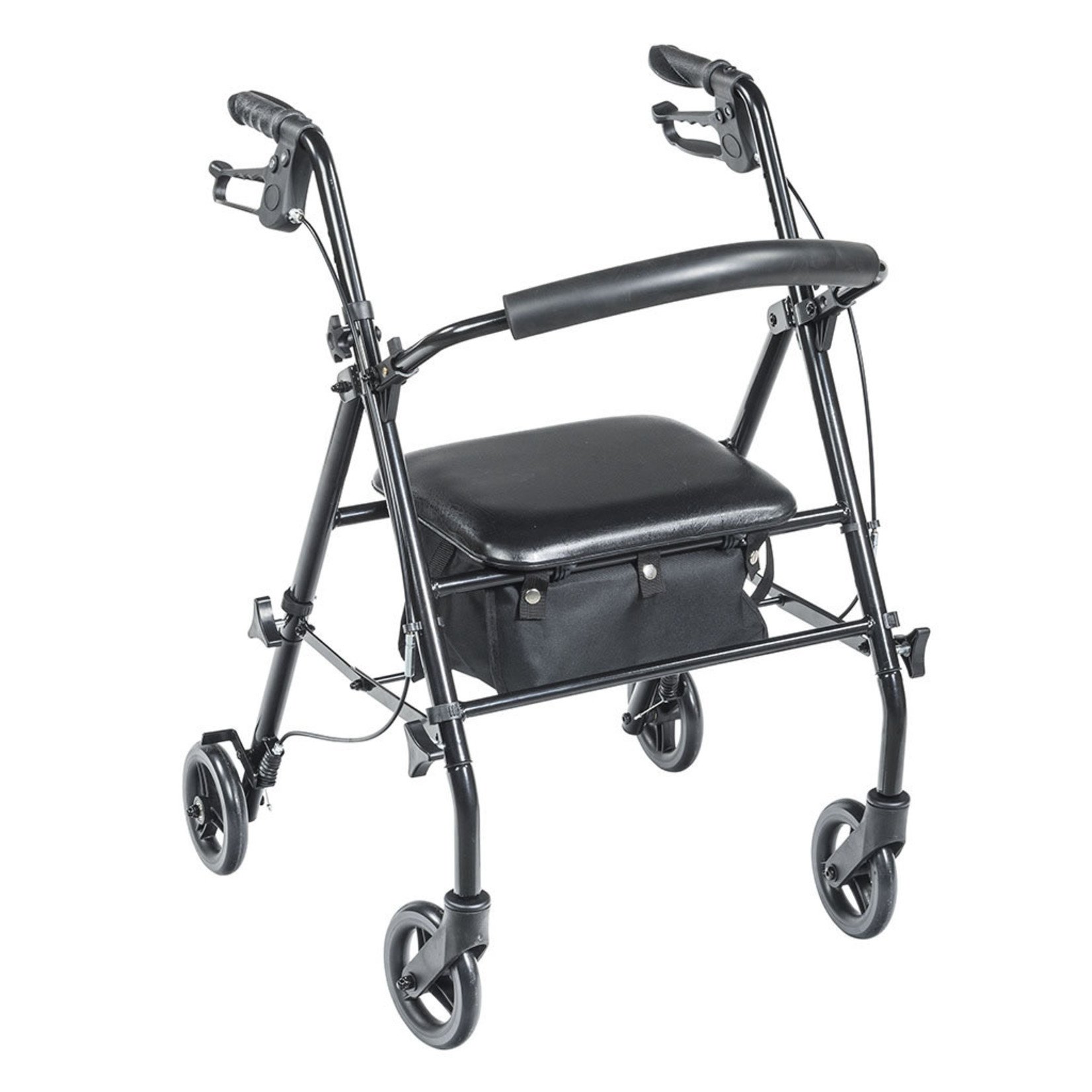 Drive Steel Travel Rollator in Black