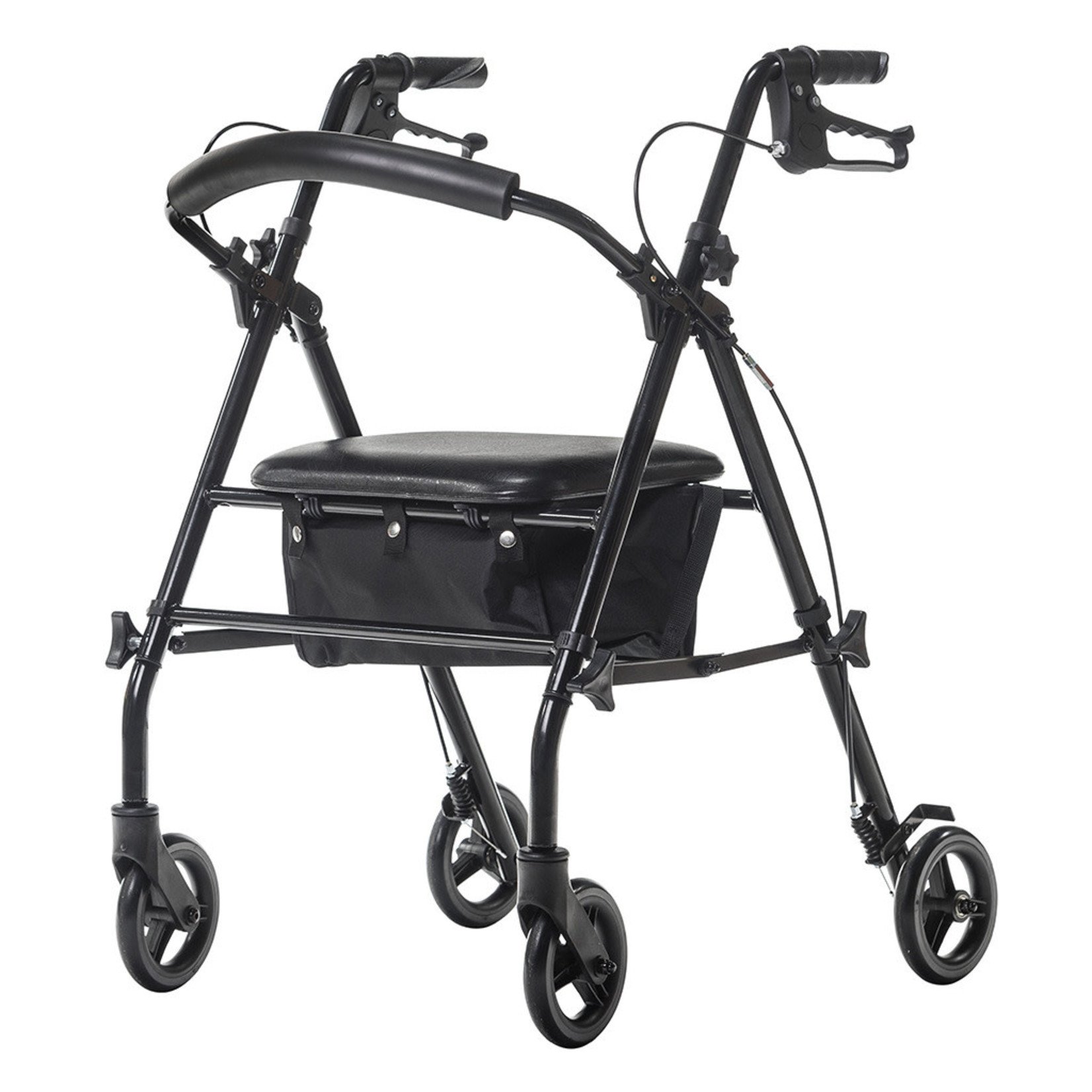 Drive Steel Travel Rollator in Black