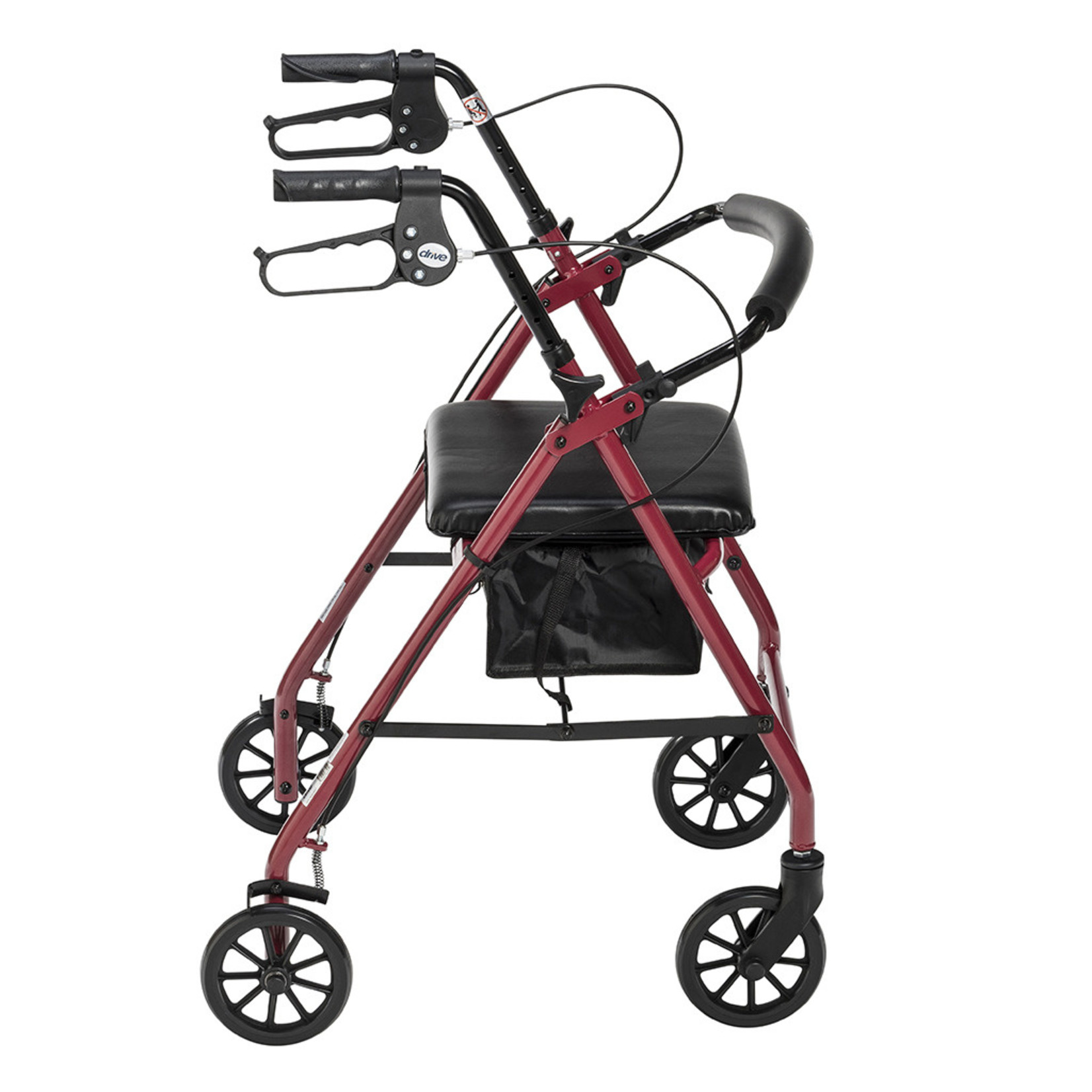 Drive Aluminum Rollator, 6" Casters