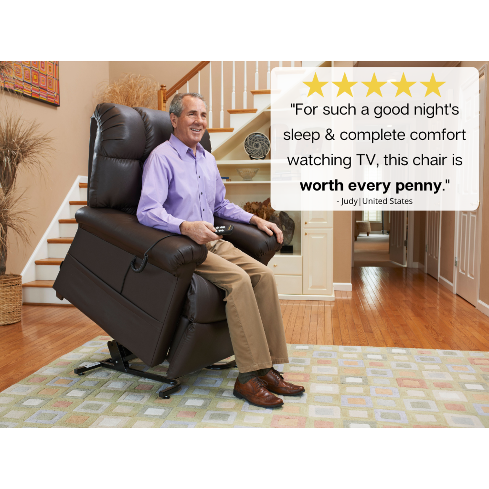 EZ Sleeper with Twilight Power Lift Chair Recliner