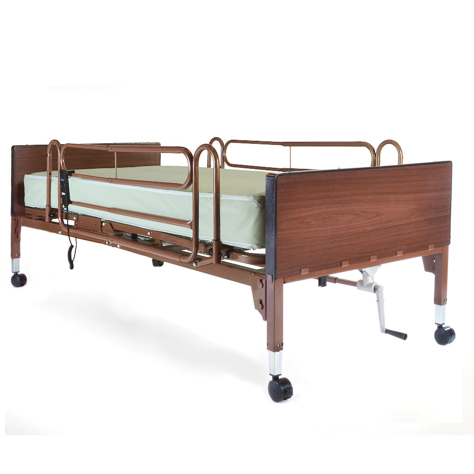 ProBasics Single Motor Semi-Electric Lightweight Bed with Full Rails