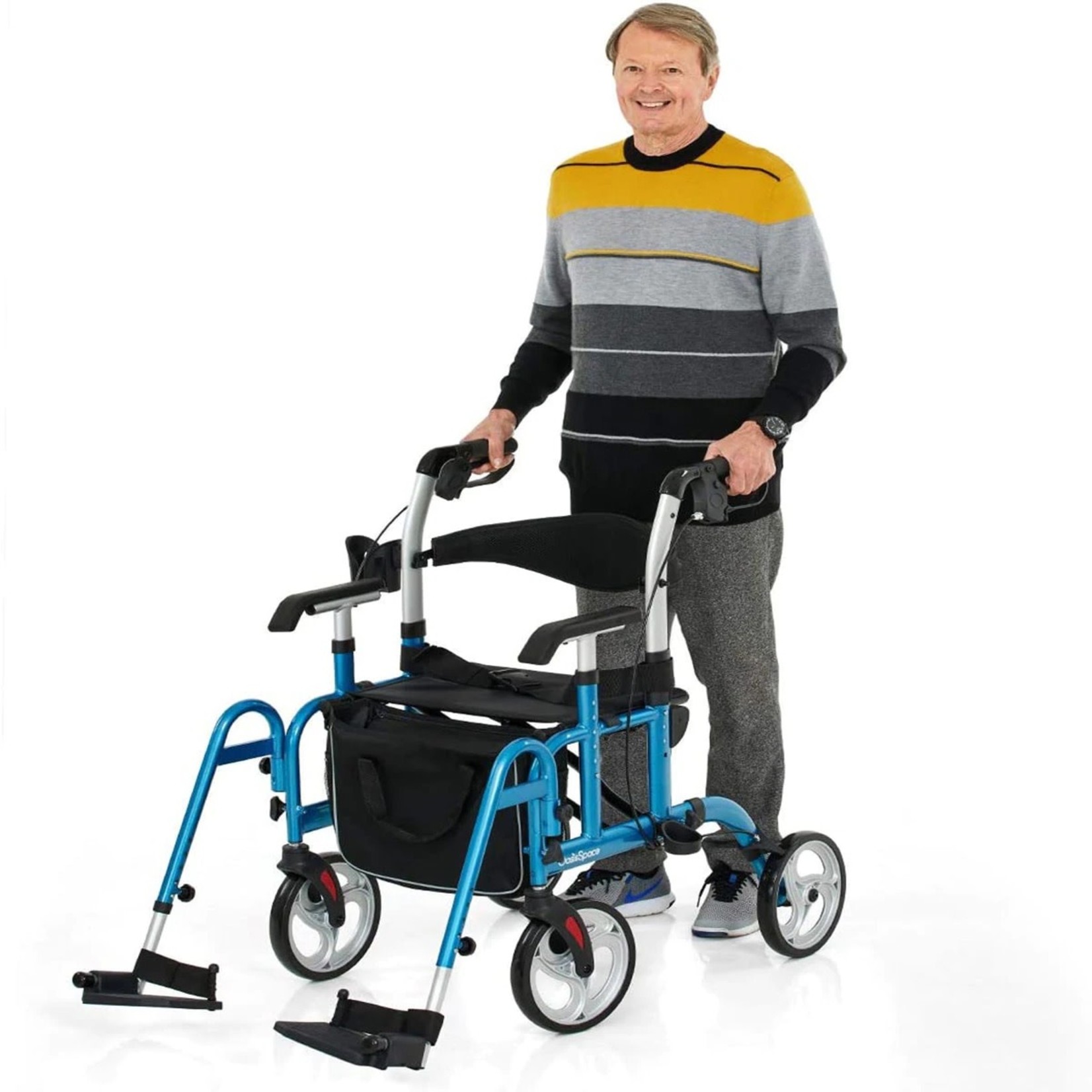 OasisSpace 2 in 1 Rollator/Wheelchair Walker