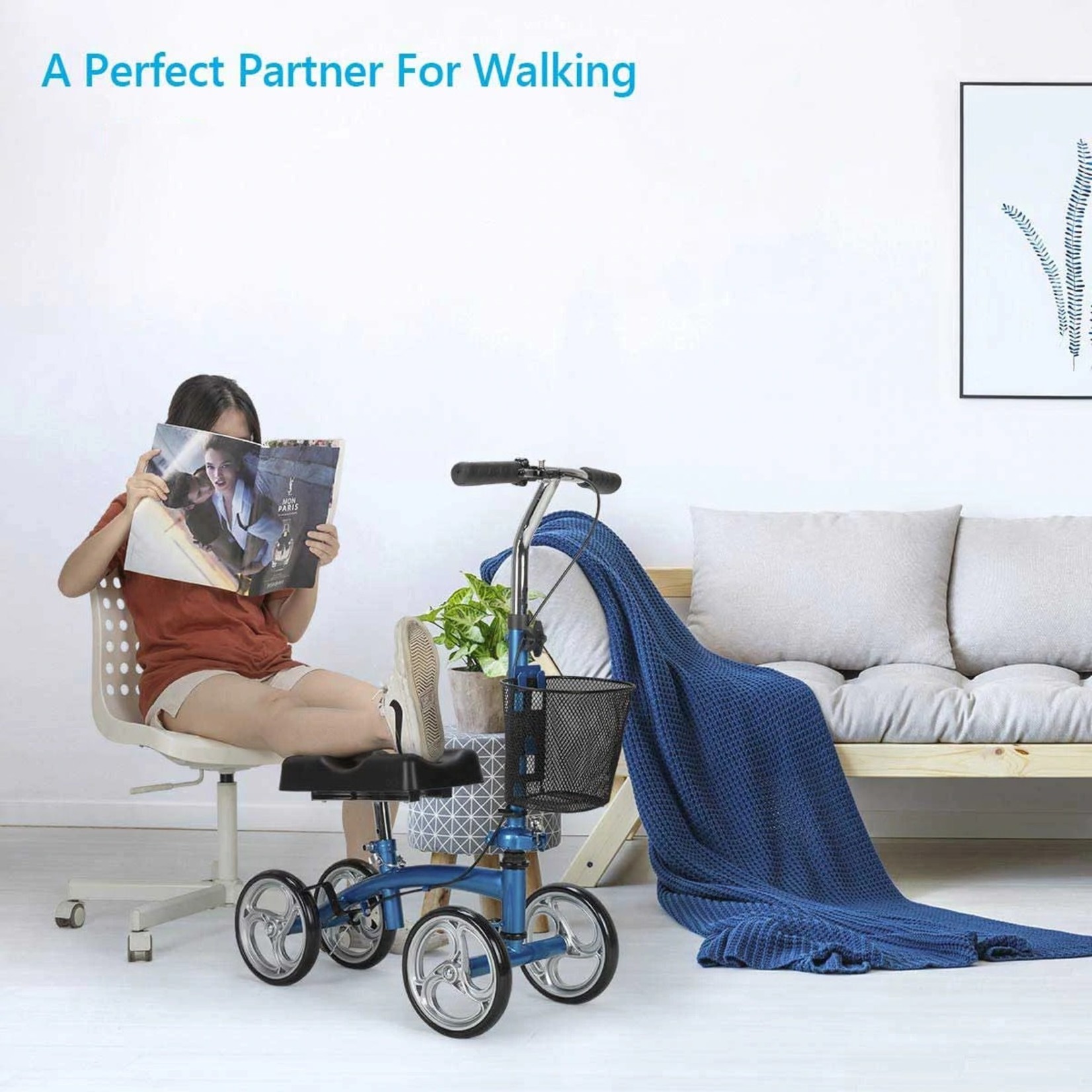 OasisSpace Lightweight Small Knee Scooter