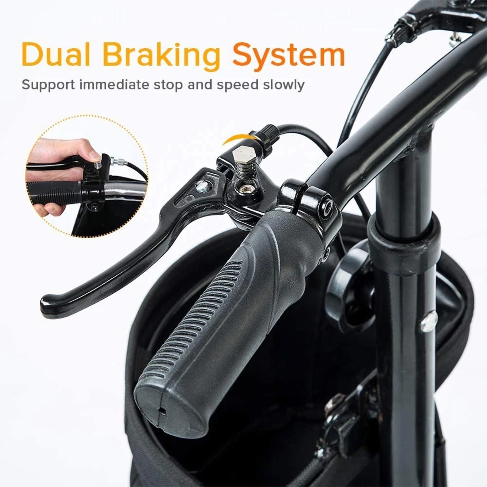 Elenker HW-8001 Knee Scooter Economy Dual Braking System