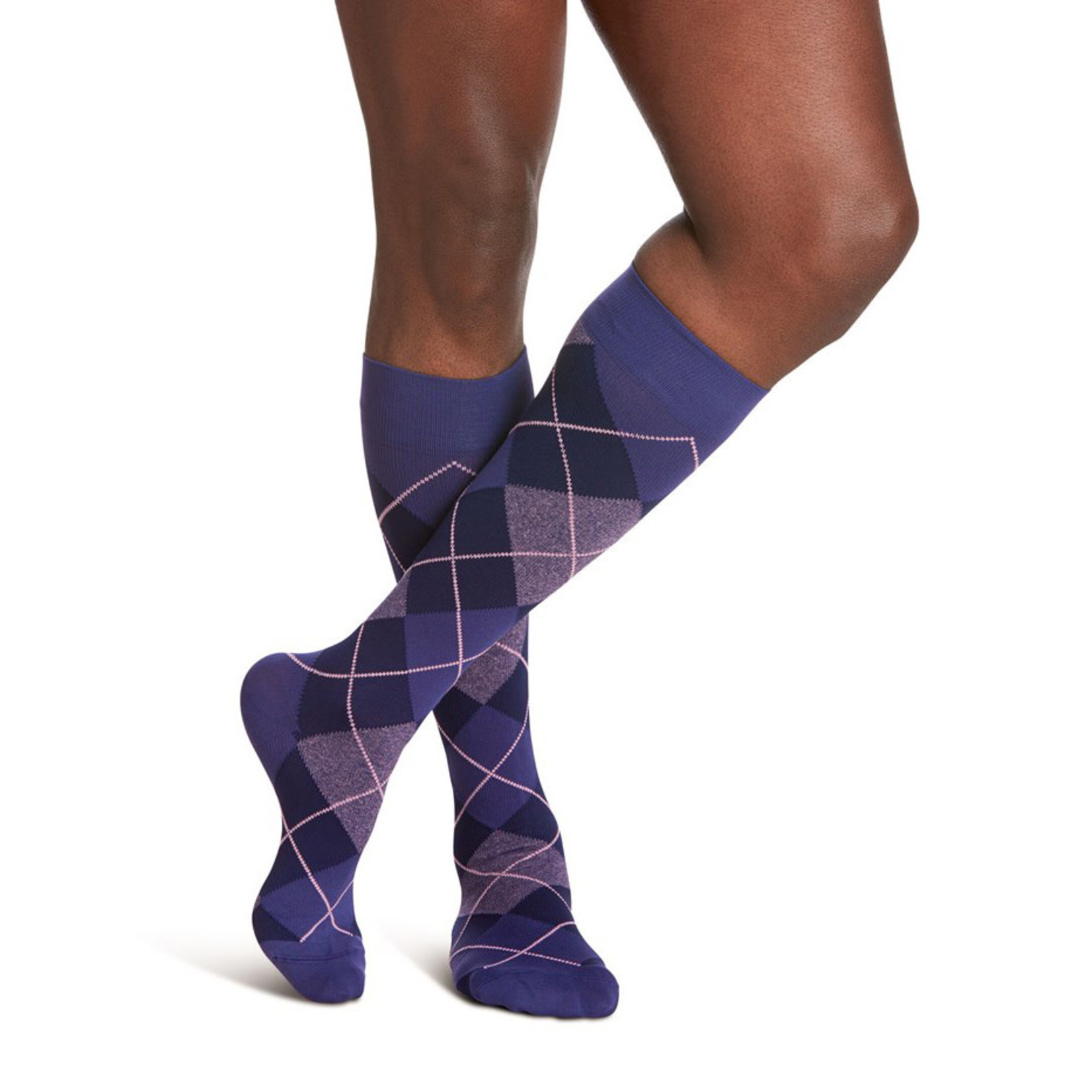 Sigvaris Men Microfiber Patterns Calf Compression Socks