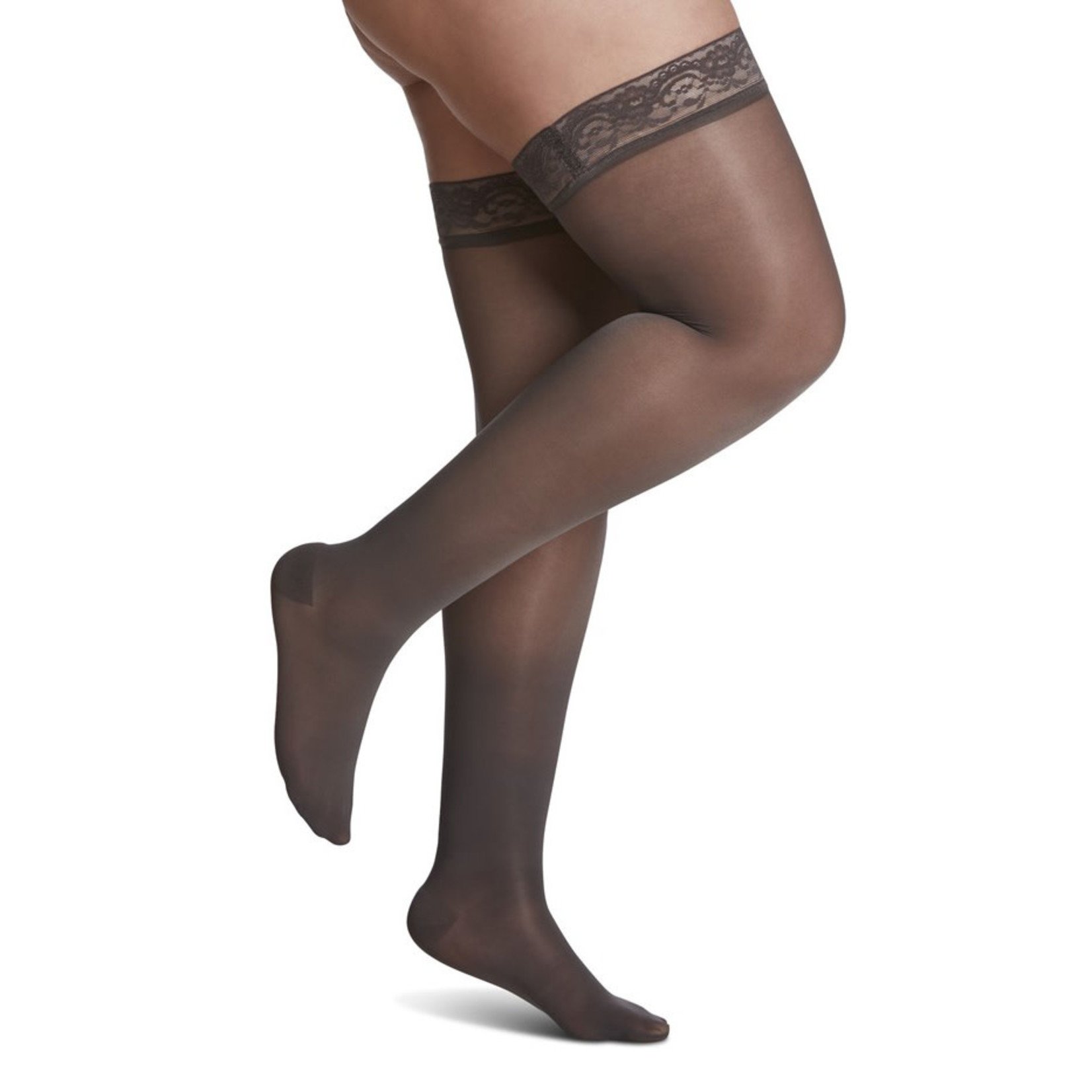 Gabrialla Sheer Compression Thigh Highs (23-30mmHg), Black - CVS Pharmacy