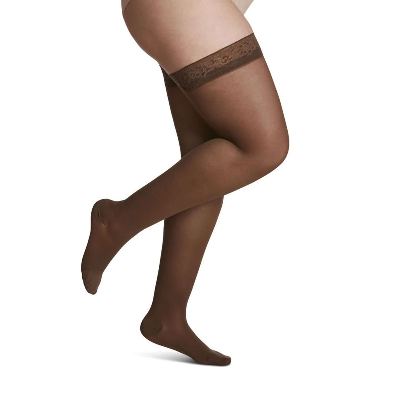 Sigvaris Women Sheer Thigh High with Grip Top Compression Stockings -  Safeway Medical Supply