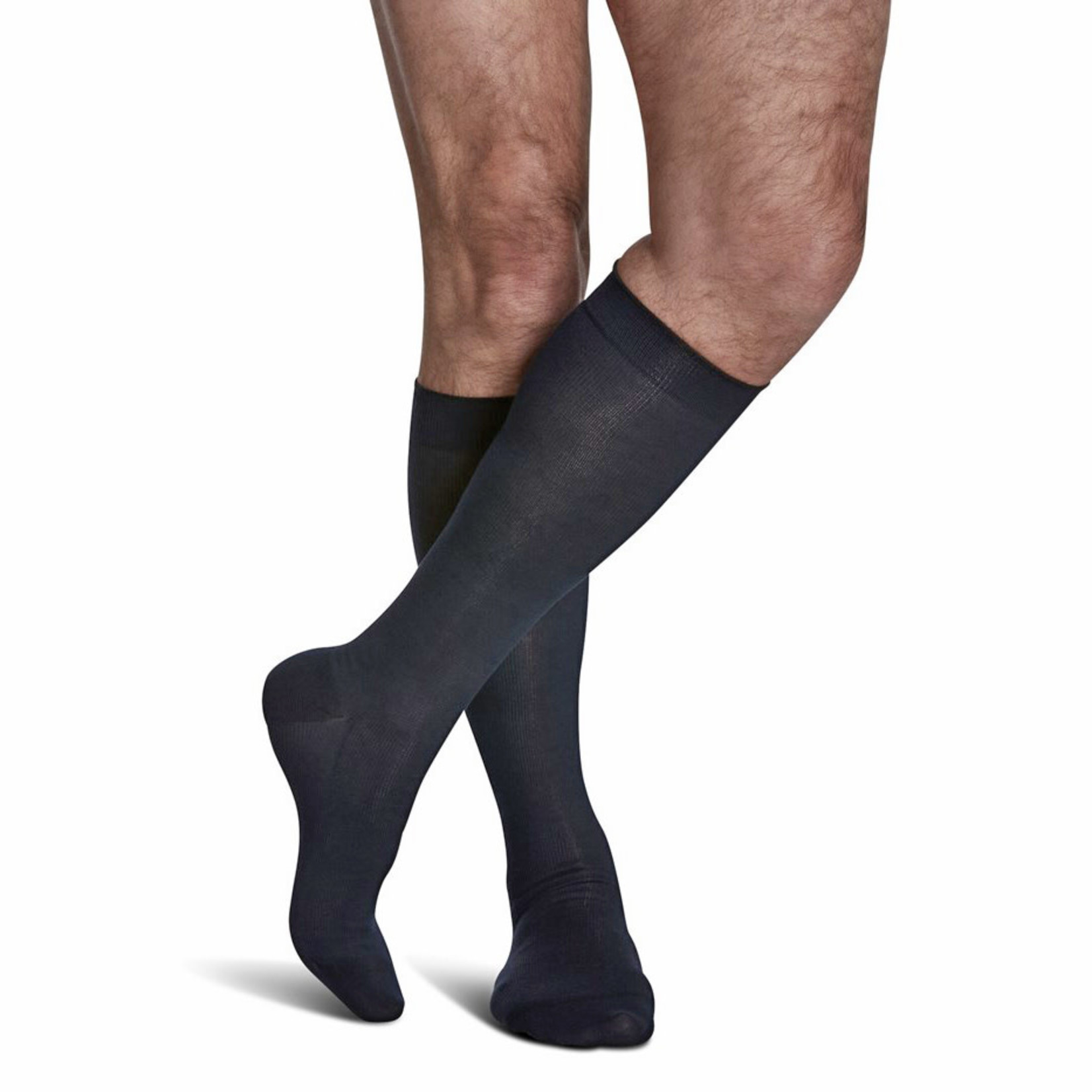 Sigvaris Unisex Style Sea Island Cotton Calf Compression Socks