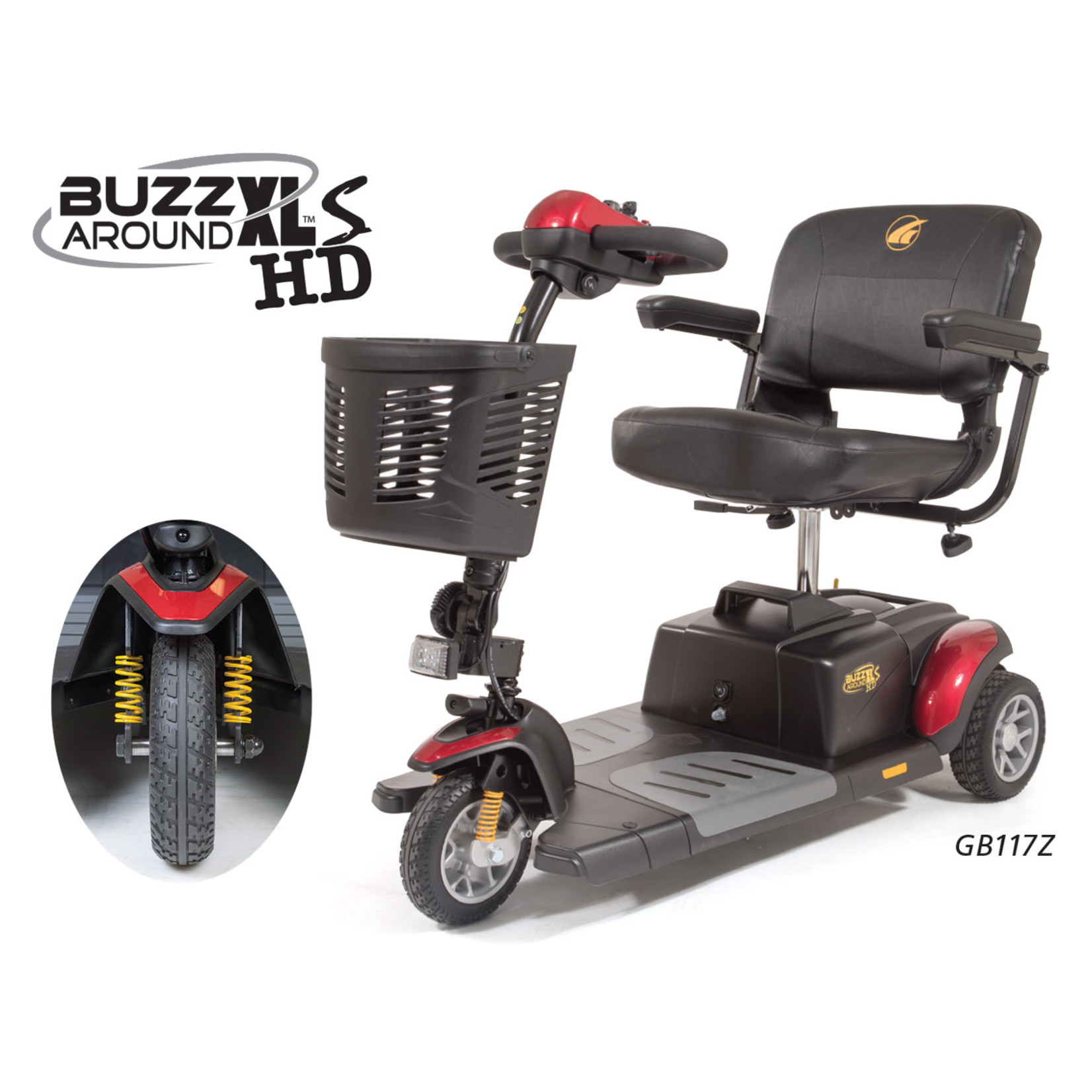 Golden Buzzaround XL-HD 3-Wheel Portable Mobility Scooter