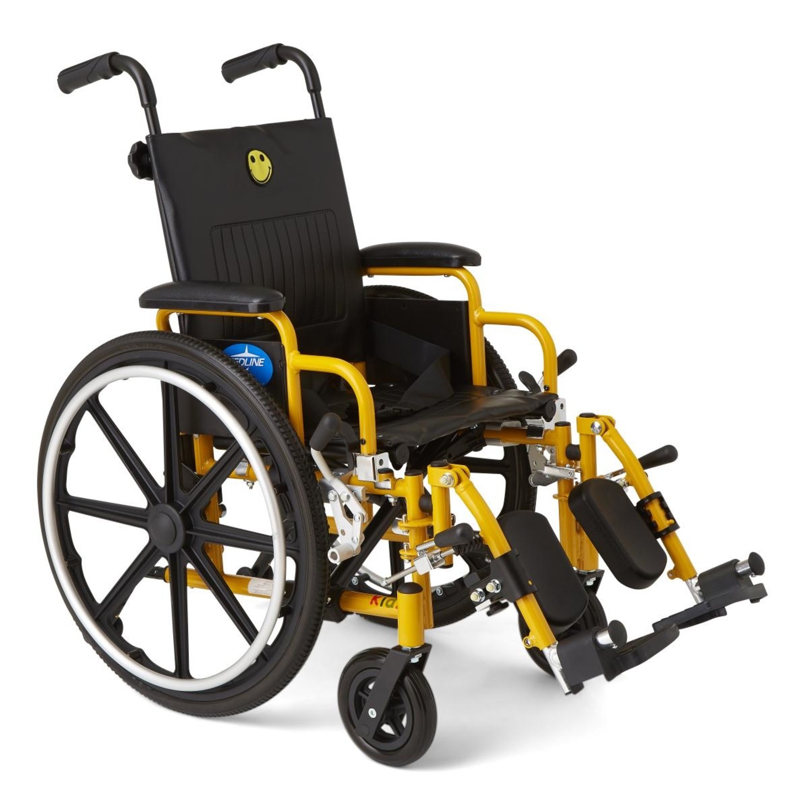 Medline Pediatric Wheelchair with 14” seat Elevating Leg Rests