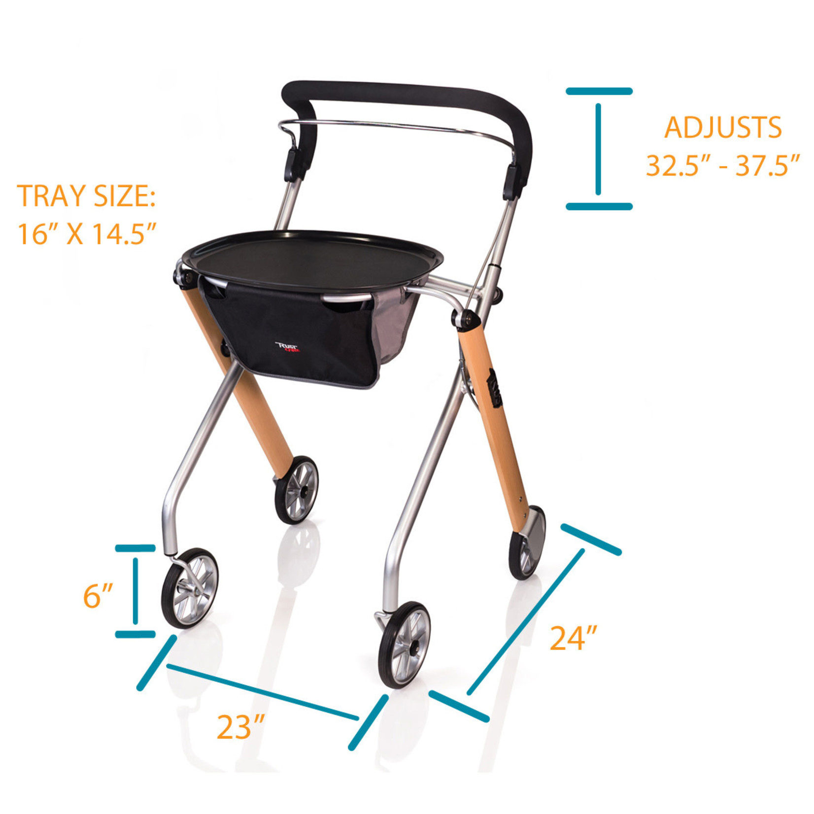 TrustCare Let’s Go Indoor Rollator