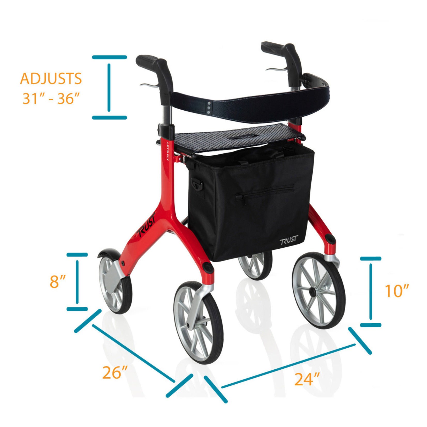 TrustCare Let's Fly Rollator