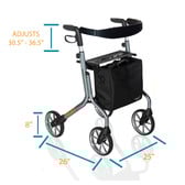 Stander Trust Care Let's Move Rolllator - Safeway Medical Supply