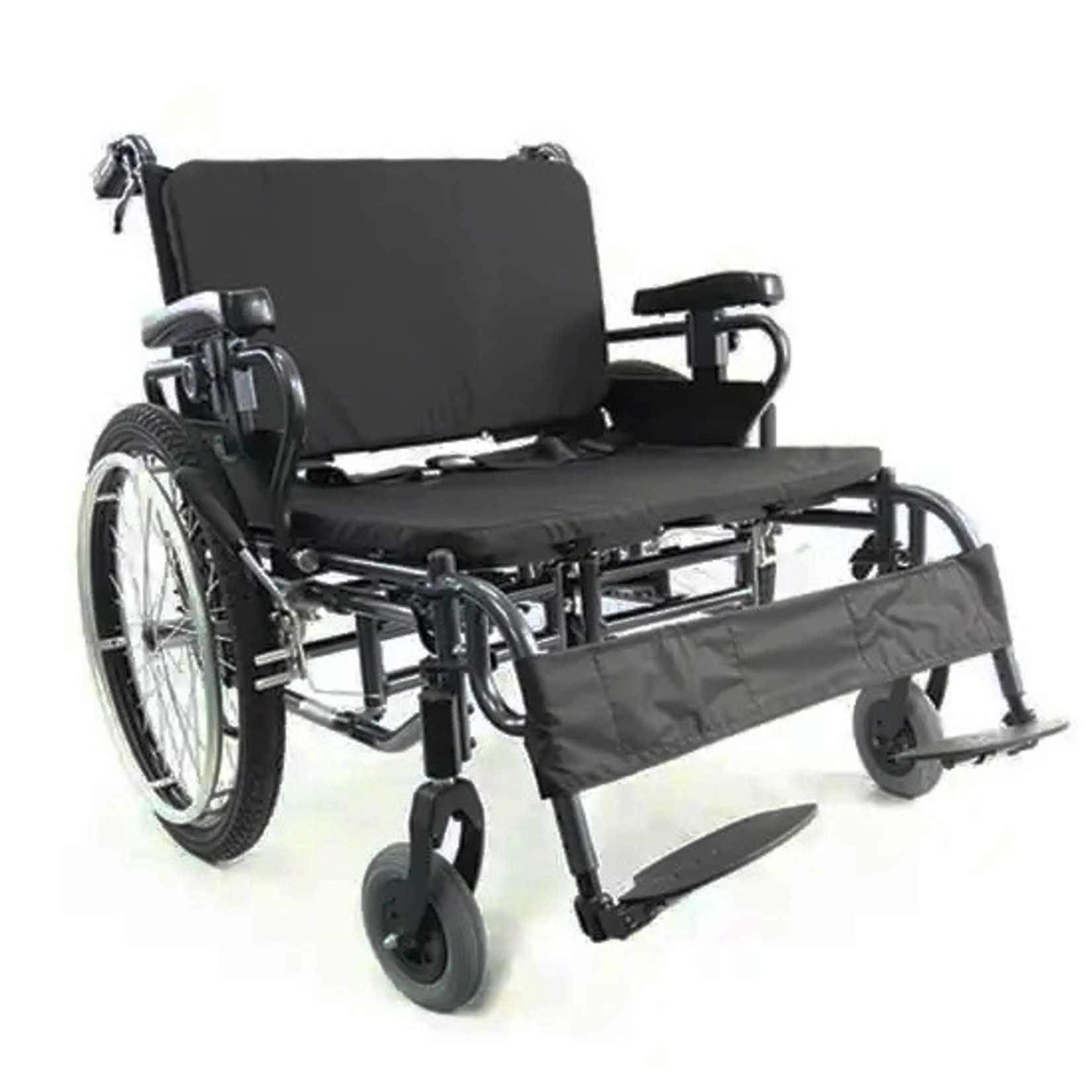 Karman BT10 Adjustable Heavy Duty Wheelchair Diamond Black Frame