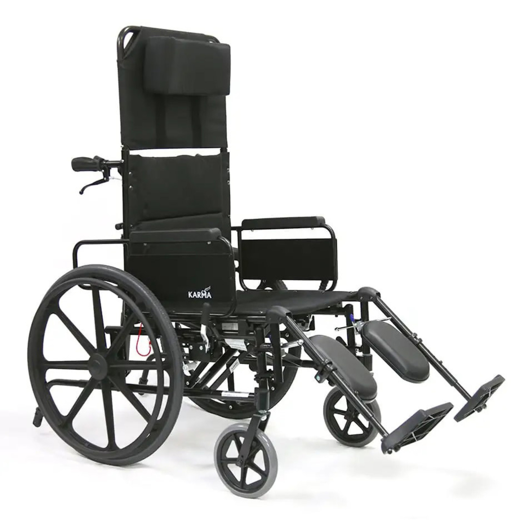 Karman KM5000 Lightweight Reclining Wheelchair with Removable Desk Armrest