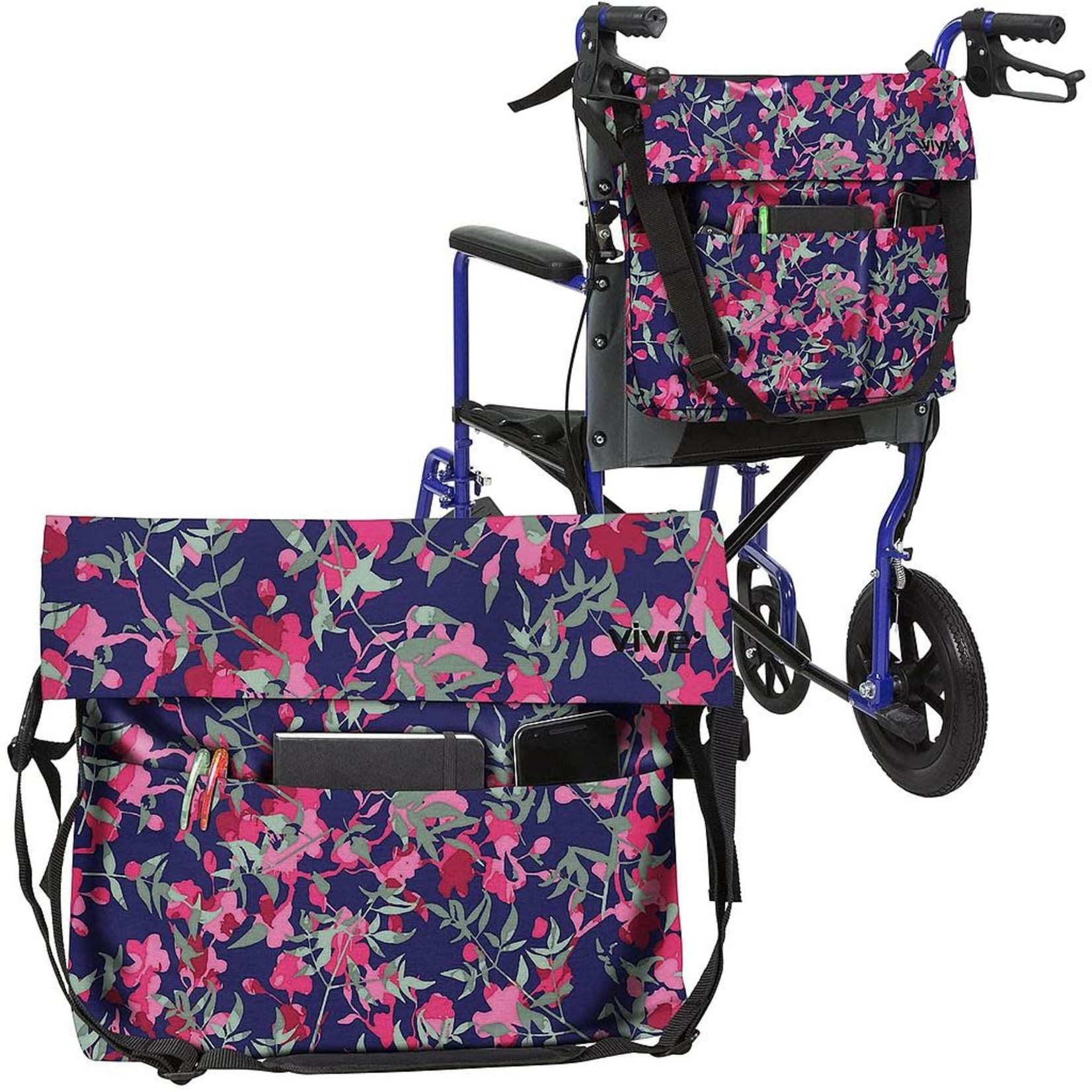 Vive Health Wheelchair Bag in Colored Patterns