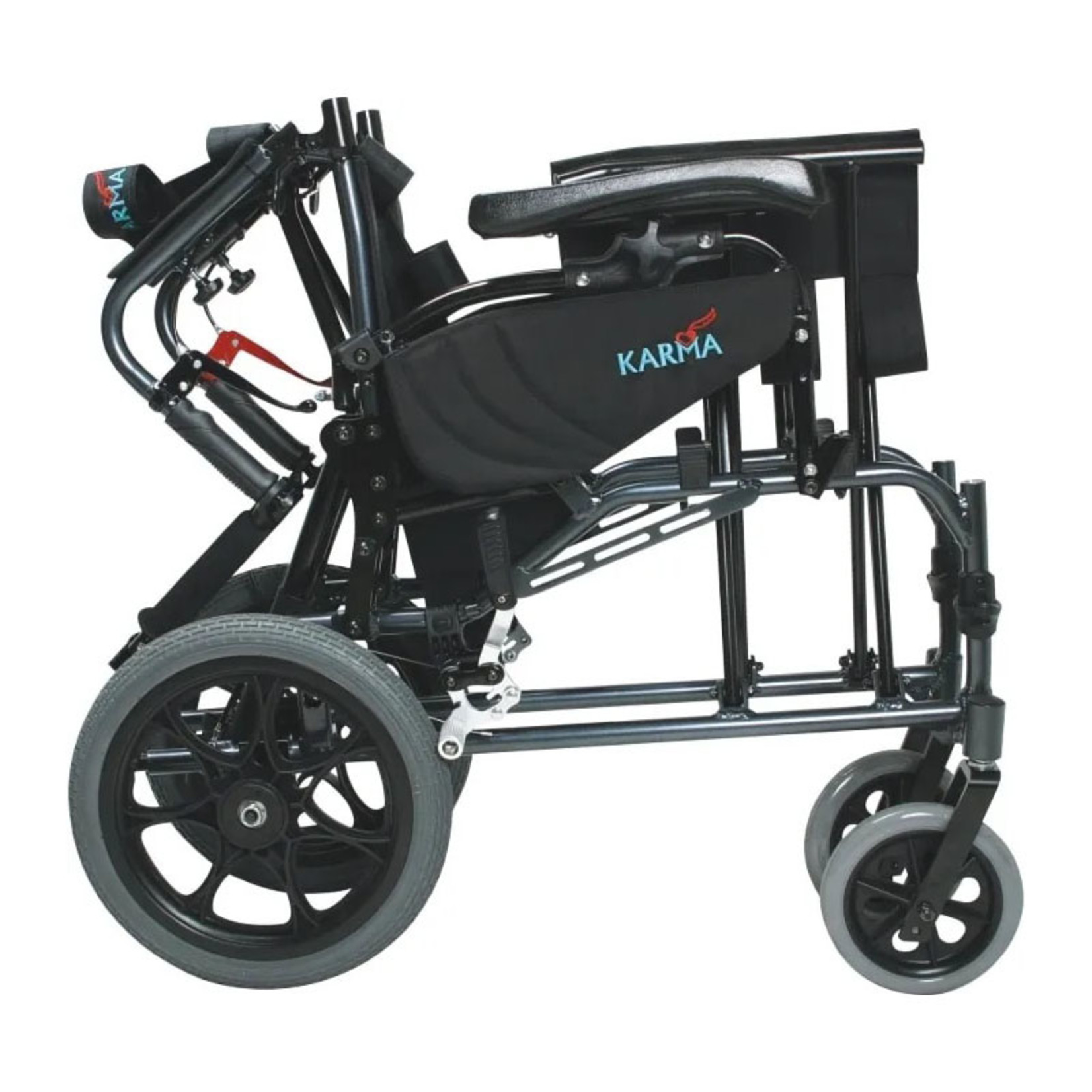 Karman MVP502 Lightweight Ergonomic Reclining Transport Wheelchair