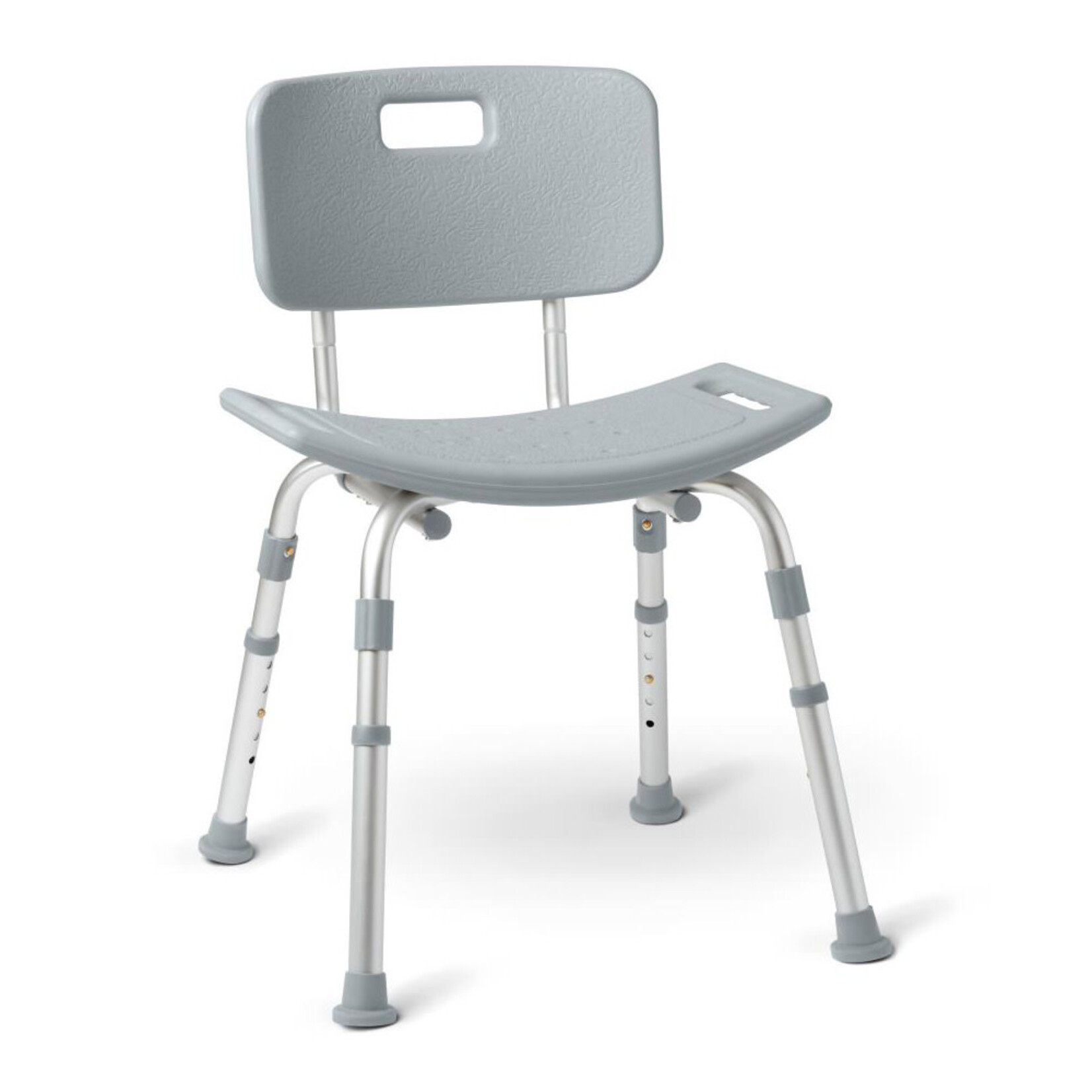 Medline Deluxe Aluminum Shower Chair with Back