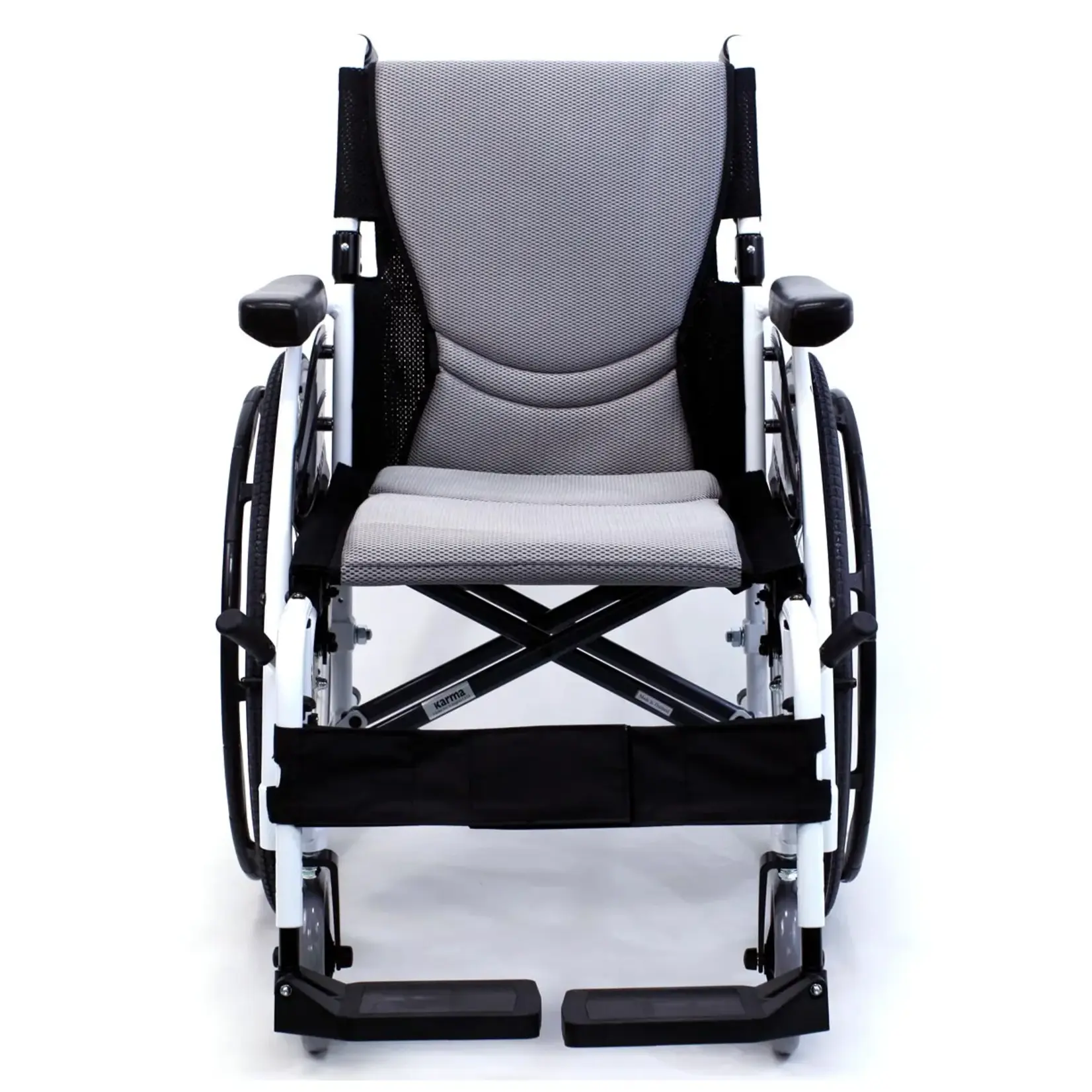 Karman S-Ergo 115 Ultra Lightweight Ergonomic Wheelchair Alpine White 18" seat Standard Wheels