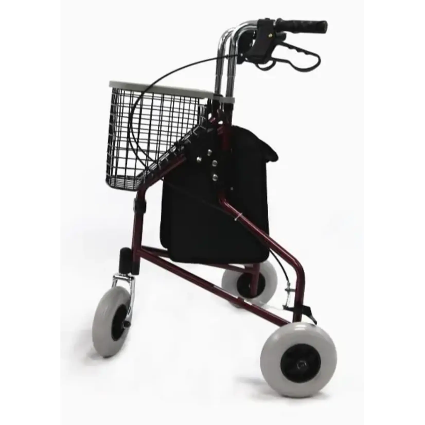 Karman R-3600 3 Wheel Rollator with Large 8" Casters , Aluminum, 13lbs - Blue