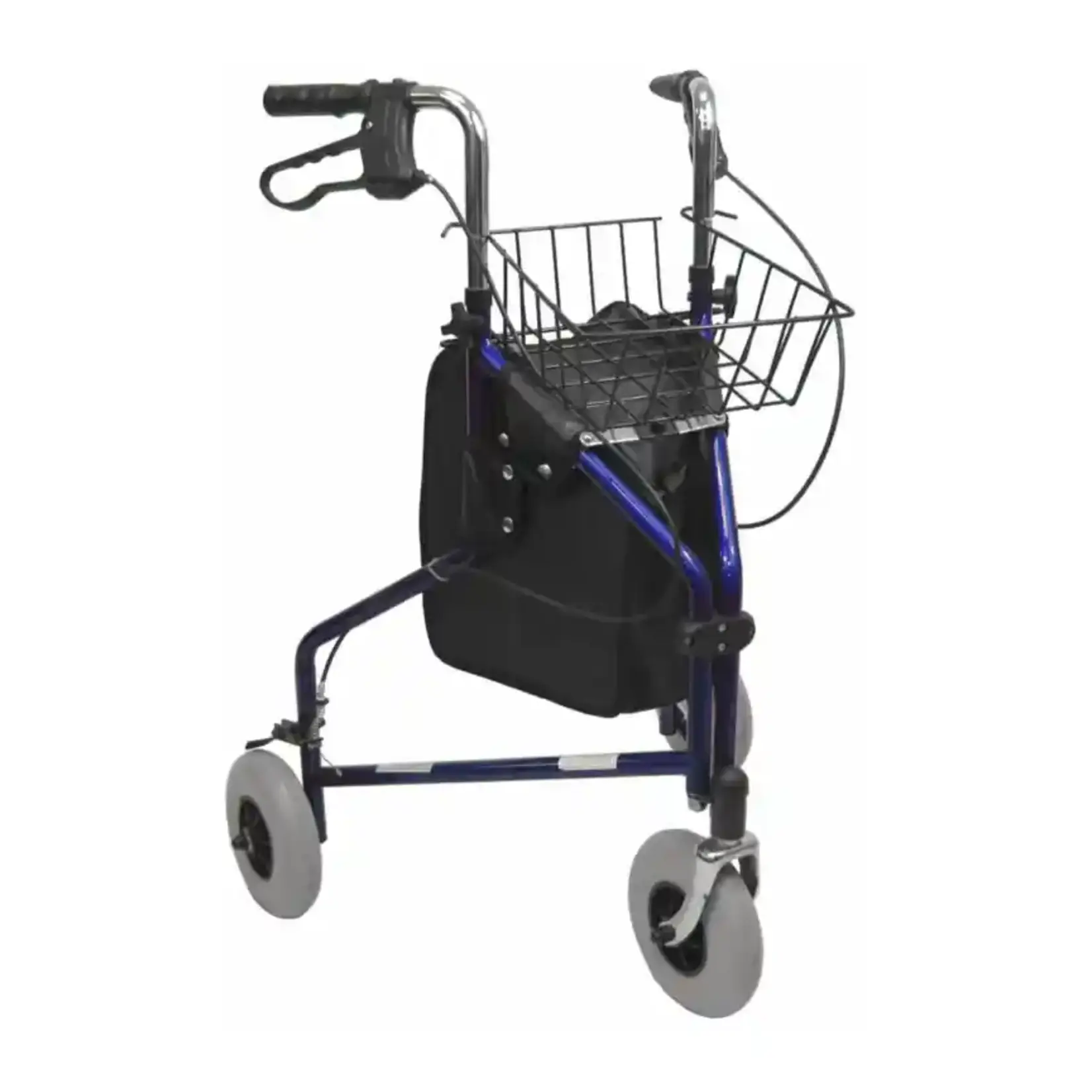 Karman R-3600 3 Wheel Rollator with Large 8" Casters , Aluminum, 13lbs - Blue