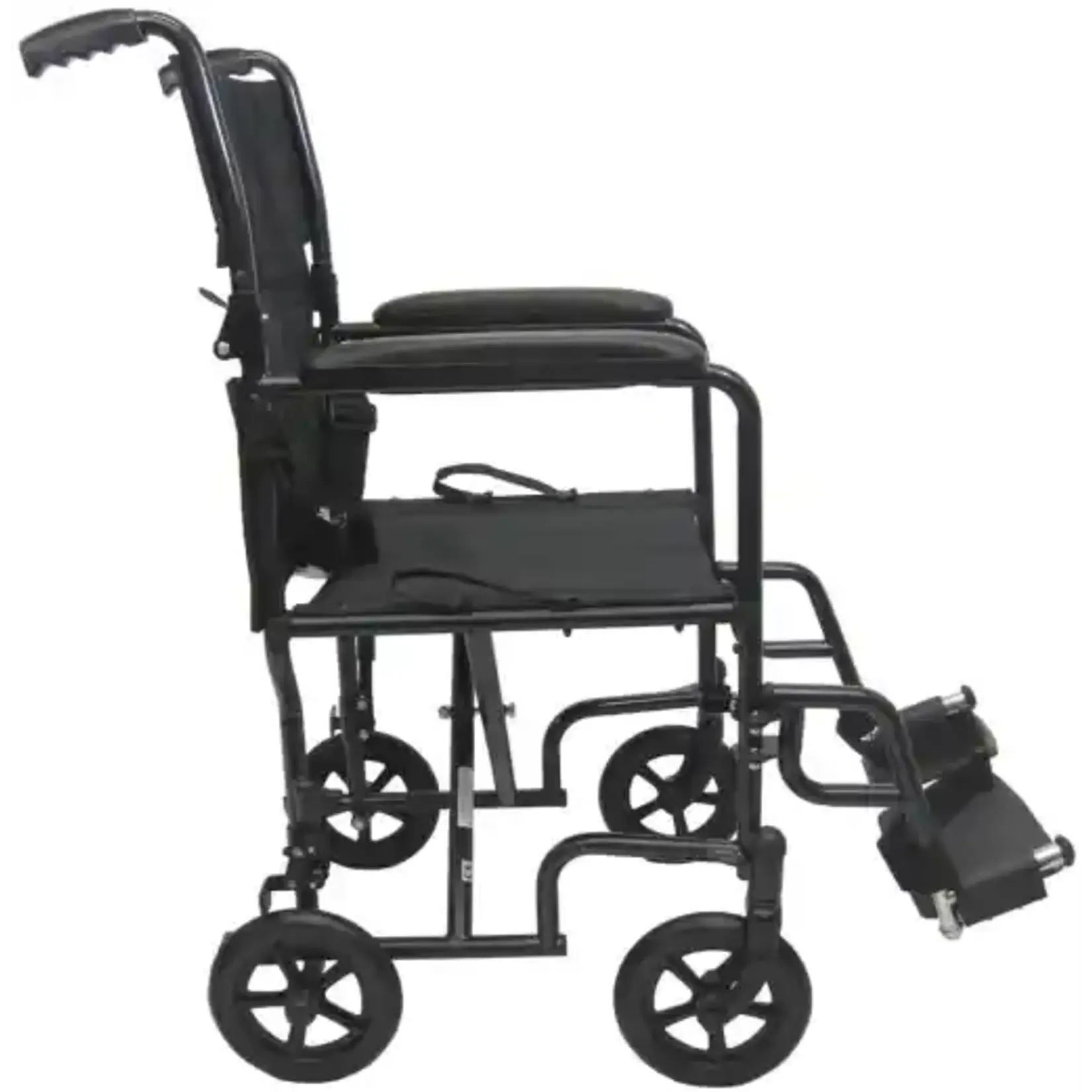 Karman T-2019 19" seat 23 lbs. Steel Transport Chair with Removable Footrest
