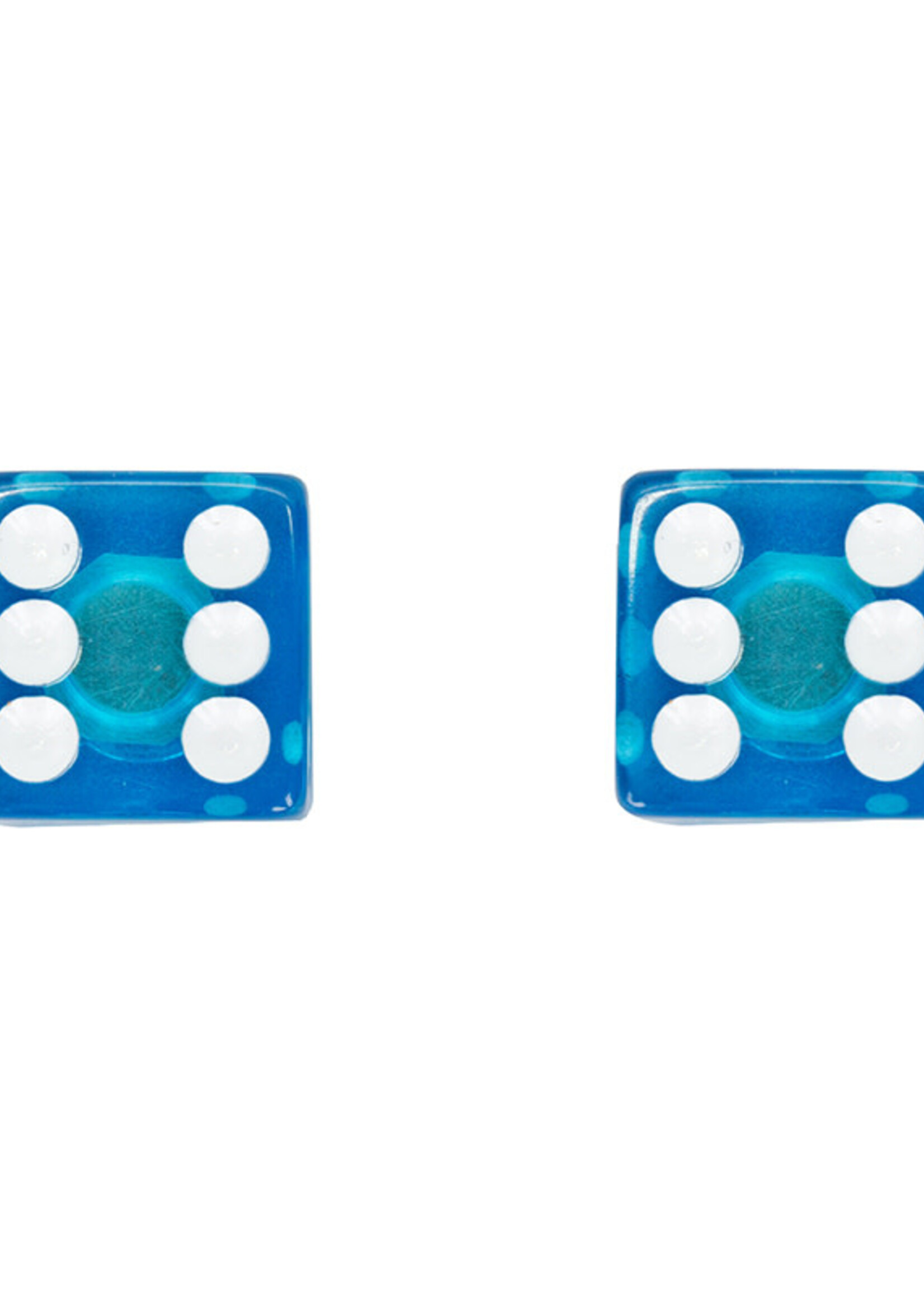 TRIK TOPZ VALVE CAPS TRIKTOPZ DICE CLR-BU 1pr/PK