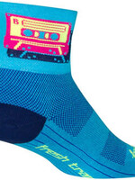 SockGuy SockGuy Classic Mixtape Socks - 3 inch, Blue/Pink, Small/Medium