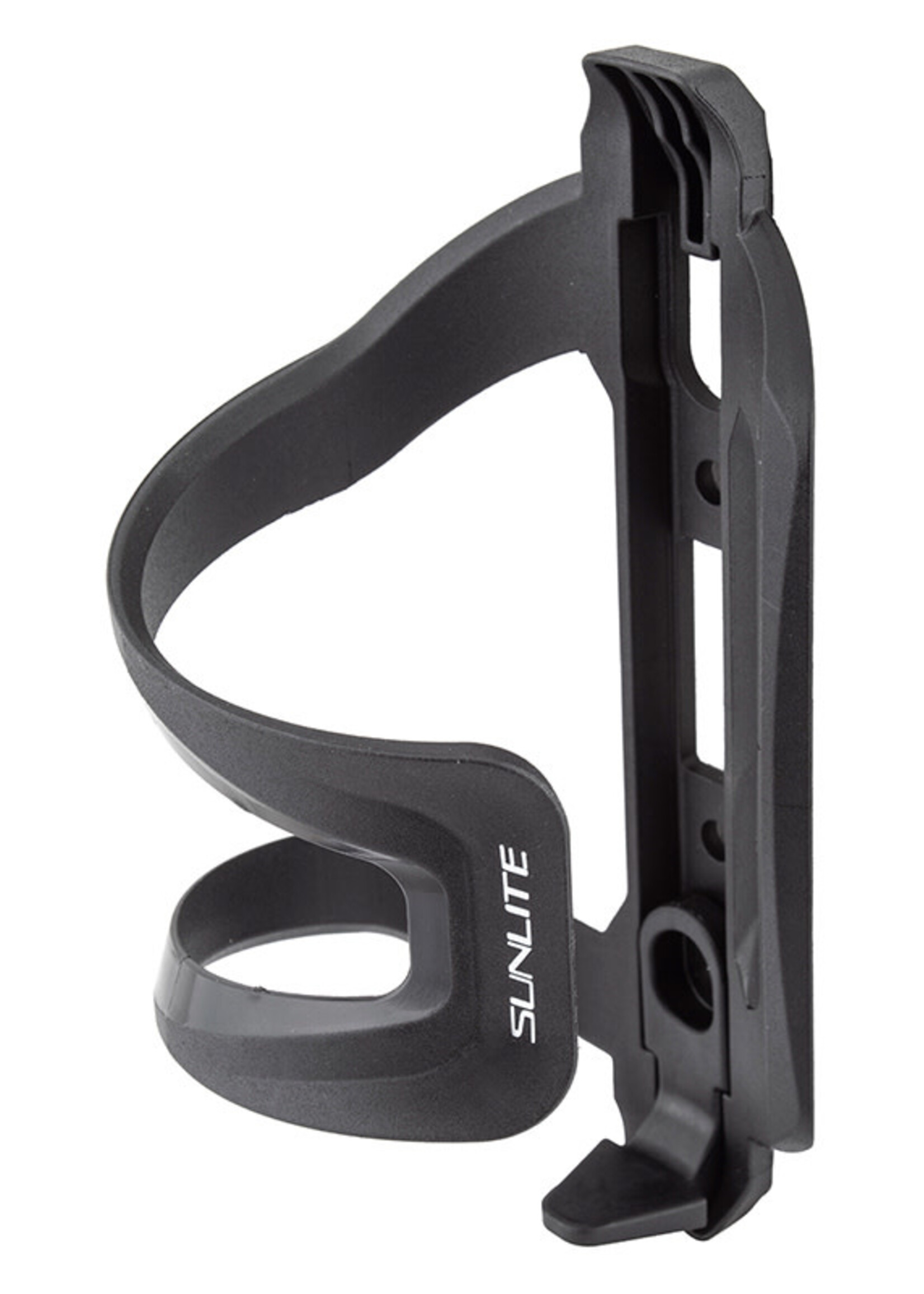 Sunlite BOTTLE CAGE SUNLT FLIPPER UNIVERSAL SIDE LOAD BK