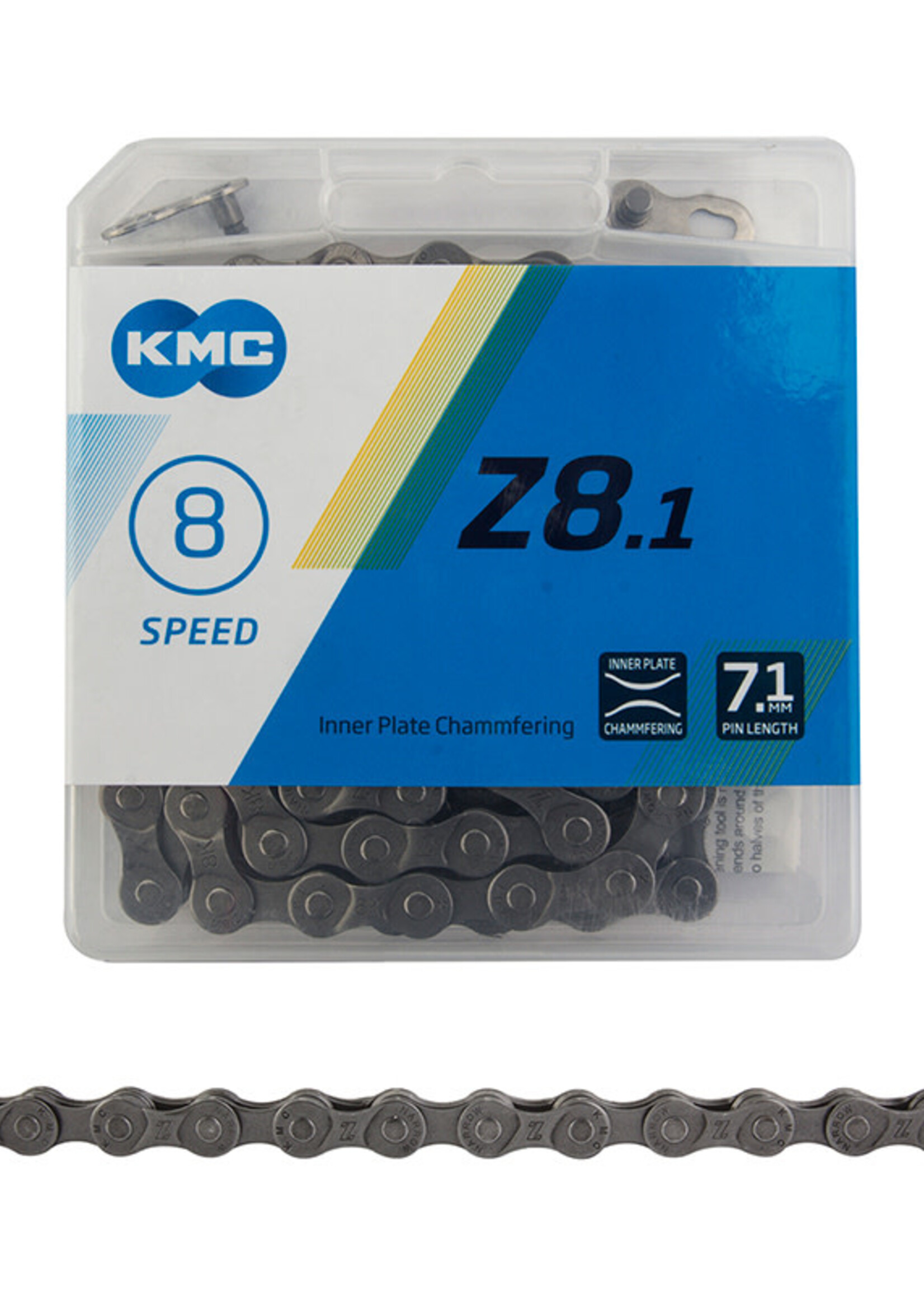 KMC CHAIN KMC Z8.1 INDEX 8s GY/GY 116L